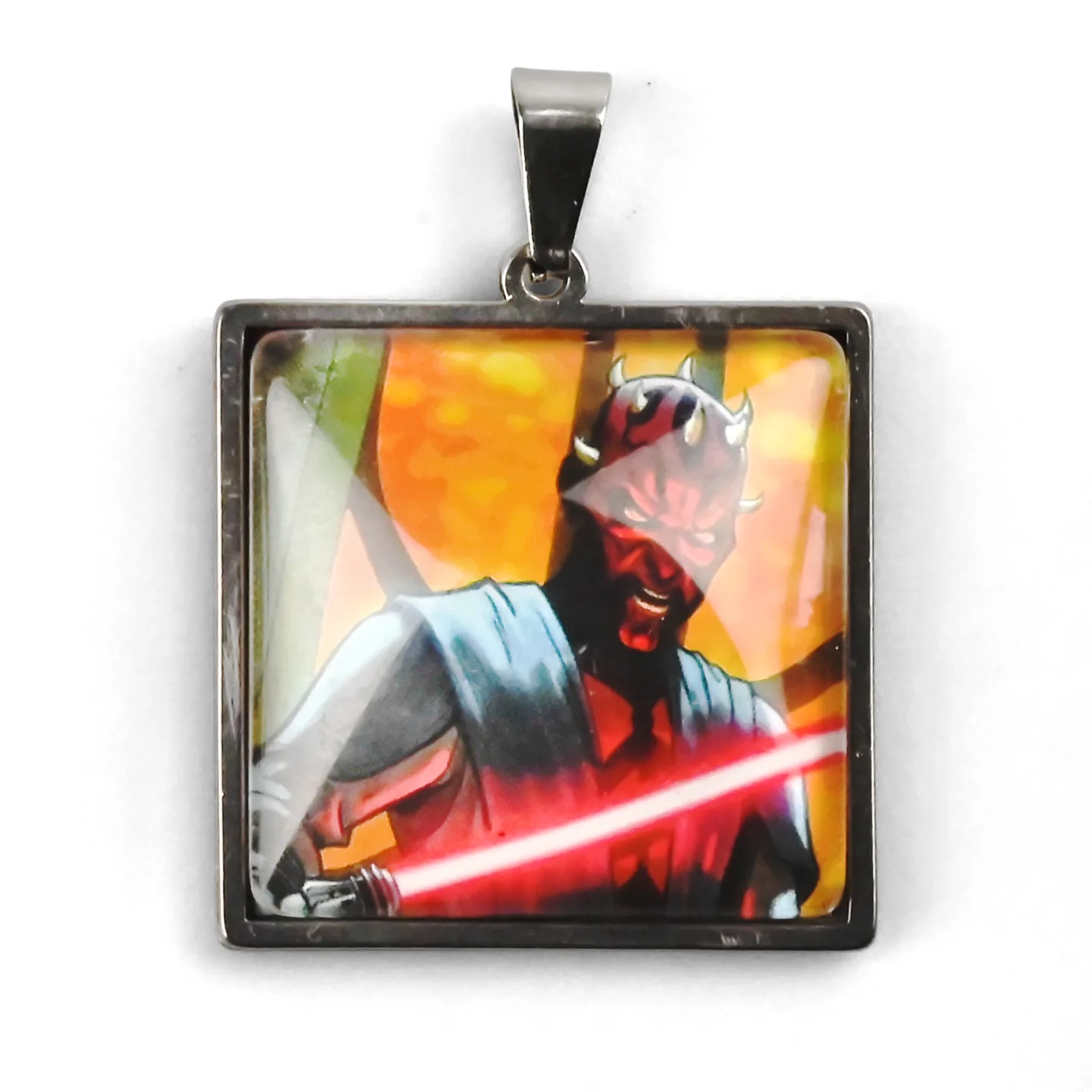 Darth Maul | 4 cm | Metal Glass | Movie Keychain | Star Wars Unlimited image 1