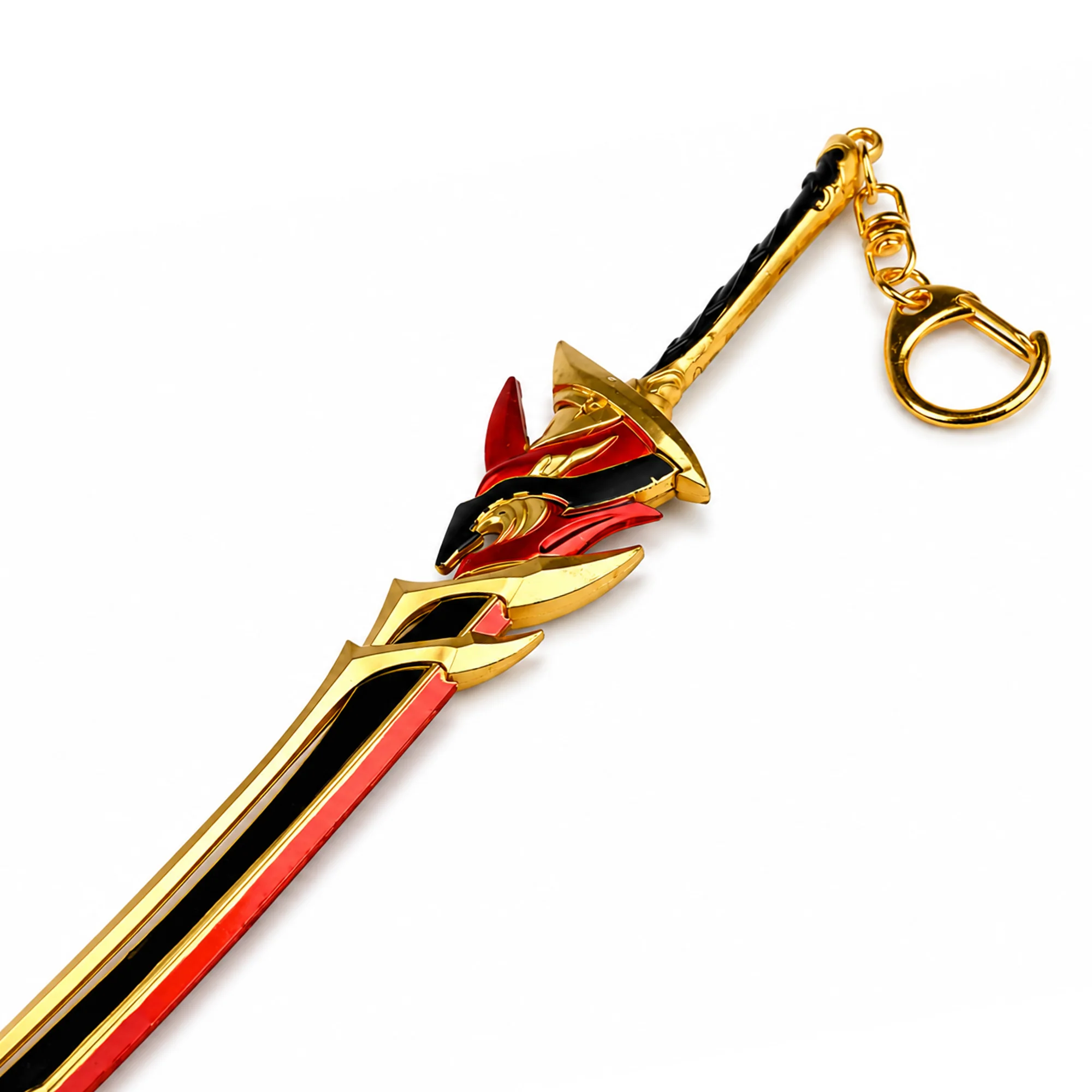 Redhorn Stonethresher | 15 cm | Metal | Gaming Keychain | Genshin Impact image 1