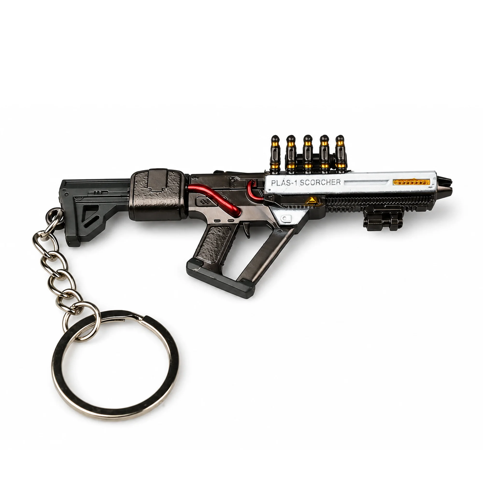 PLAS1 Scorcher | 10 cm | Metal | Gaming Keychain | Helldivers 2 thumbnail 2