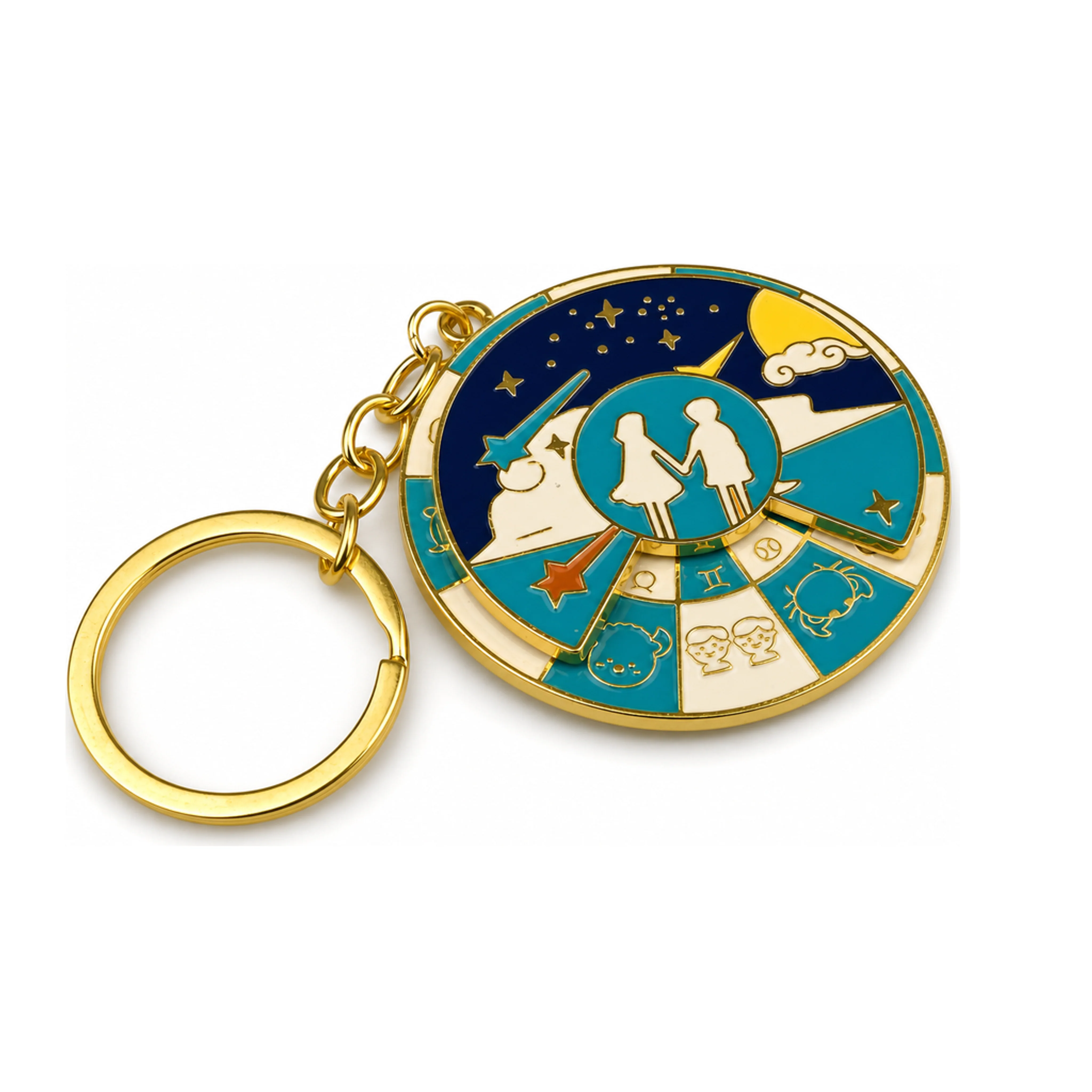Aurora Rubella and Fin | 8 cm | Metal | Gaming Keychain | Children of the Light thumbnail 2
