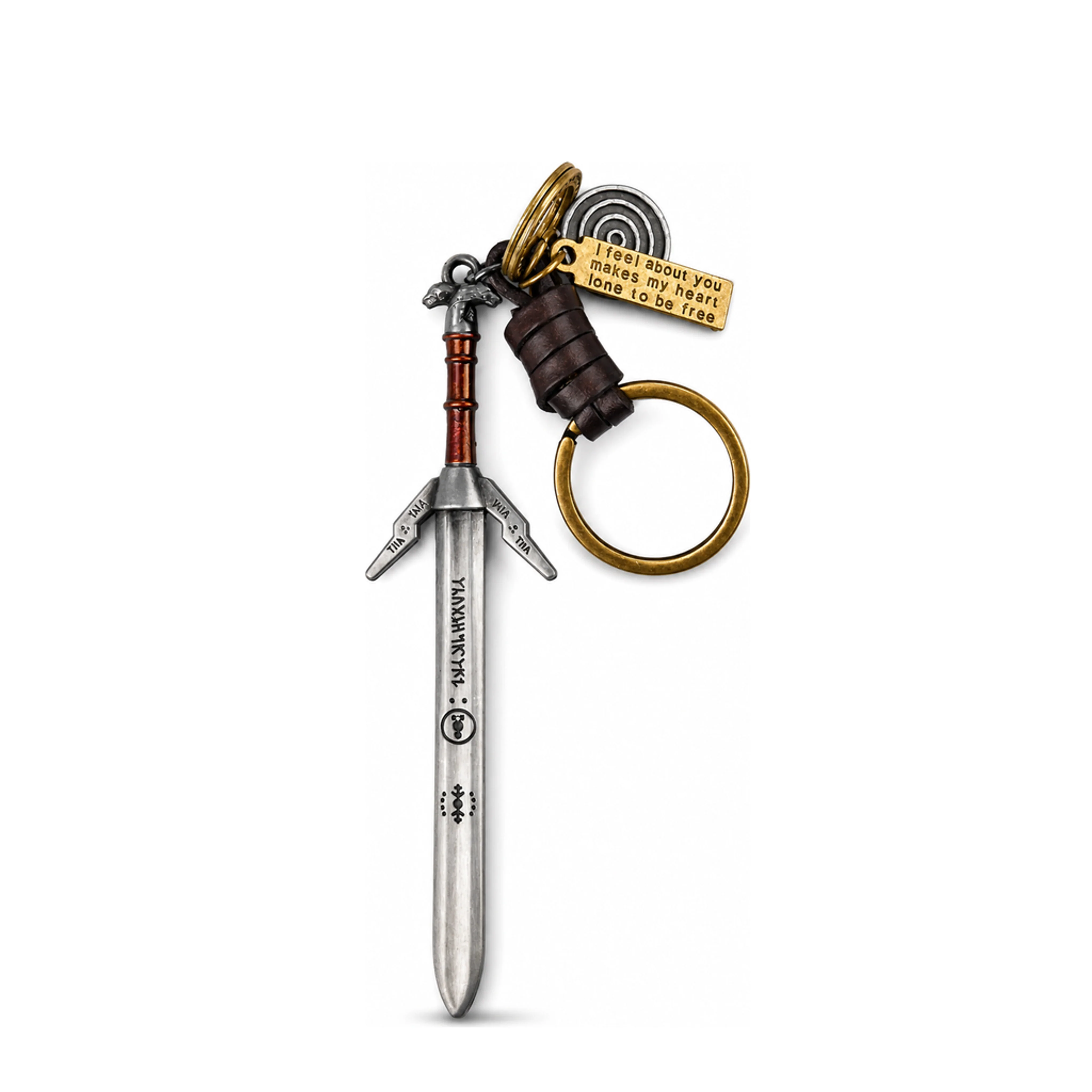 Geralt's Sword | 6 cm | Metal | Gaming Keychain | Witcher thumbnail 2