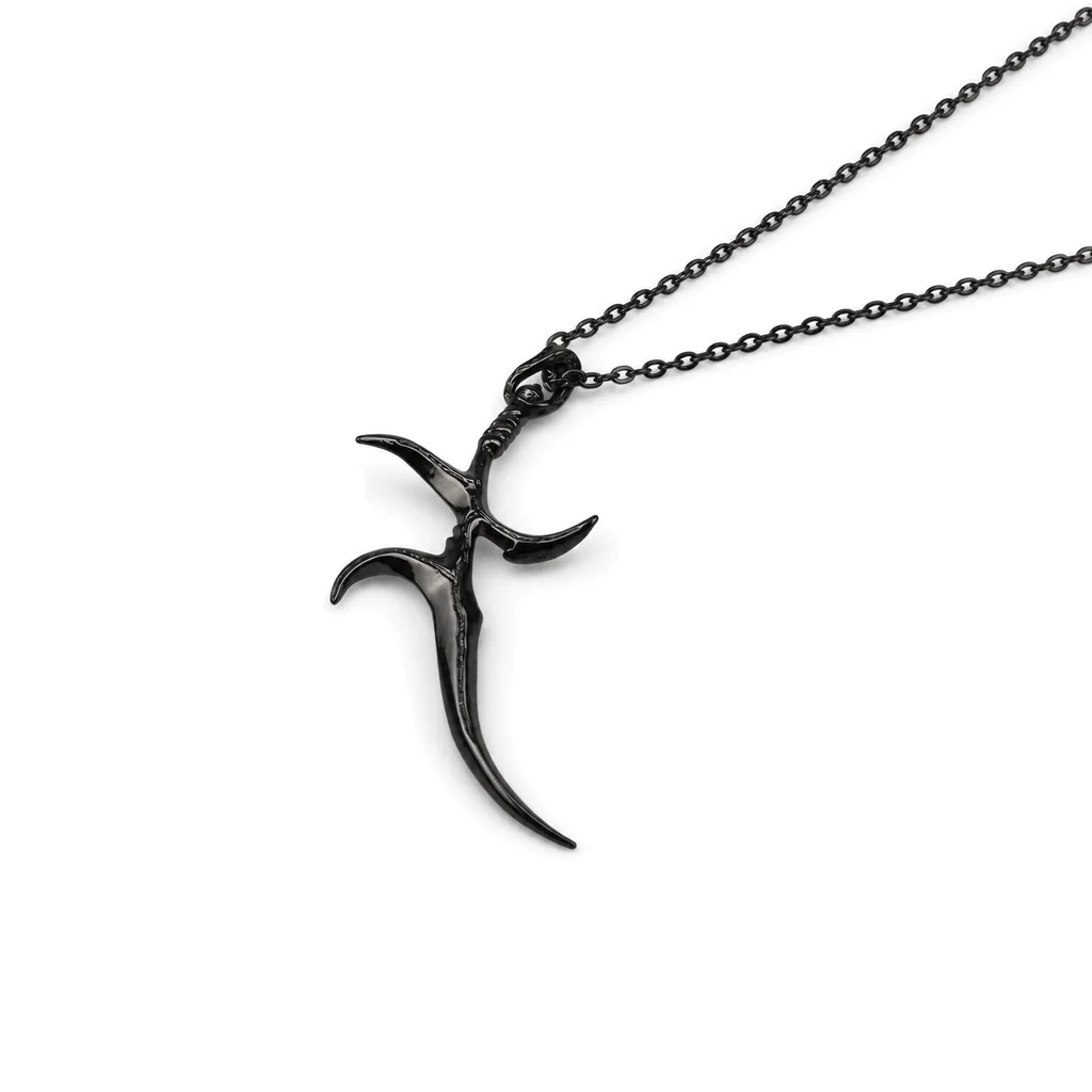 Black Knife | 4 cm | Metal | Gaming Pendant | Elden Ring thumbnail 2