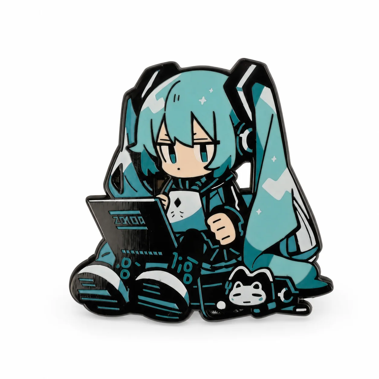 Vocaloid | 4 cm | Metal | Anime Pin | Hatsune Miku thumbnail 2