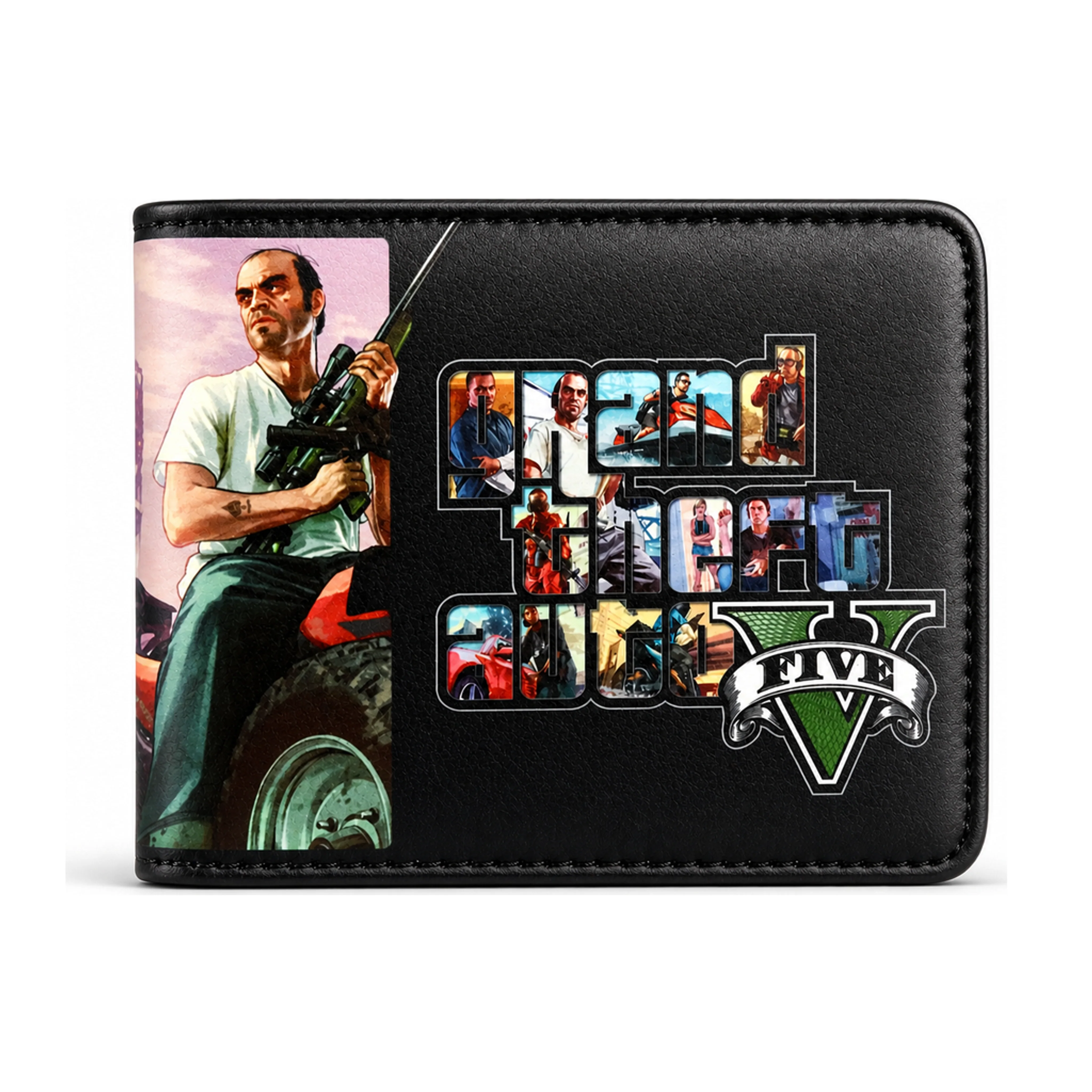 Logo | 13 cm | Faux Leather | Gaming Wallet | Grand Theft Auto V thumbnail 3