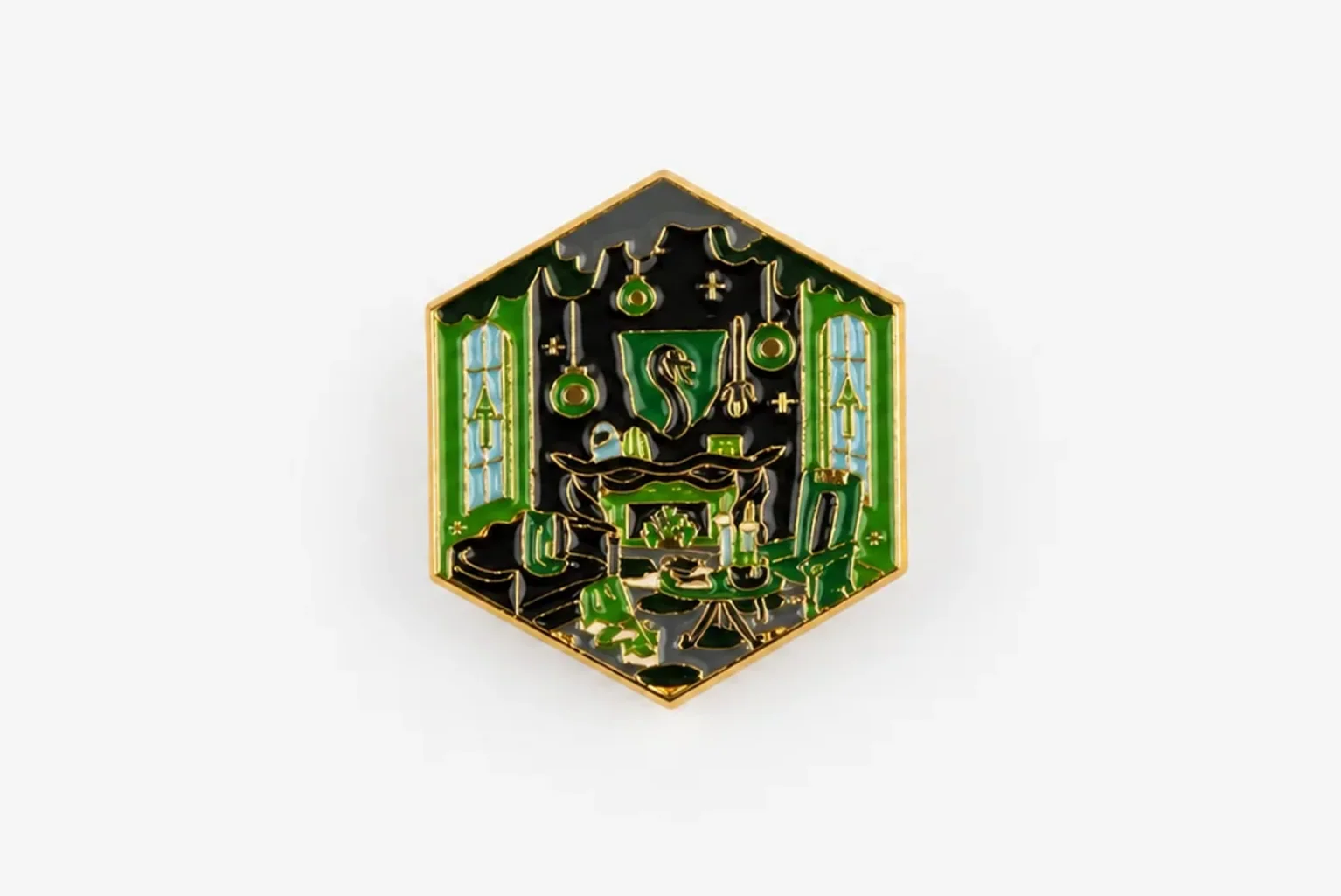 Slytherin | 4 cm | Metal | Movie Pin | Harry Potter thumbnail 2