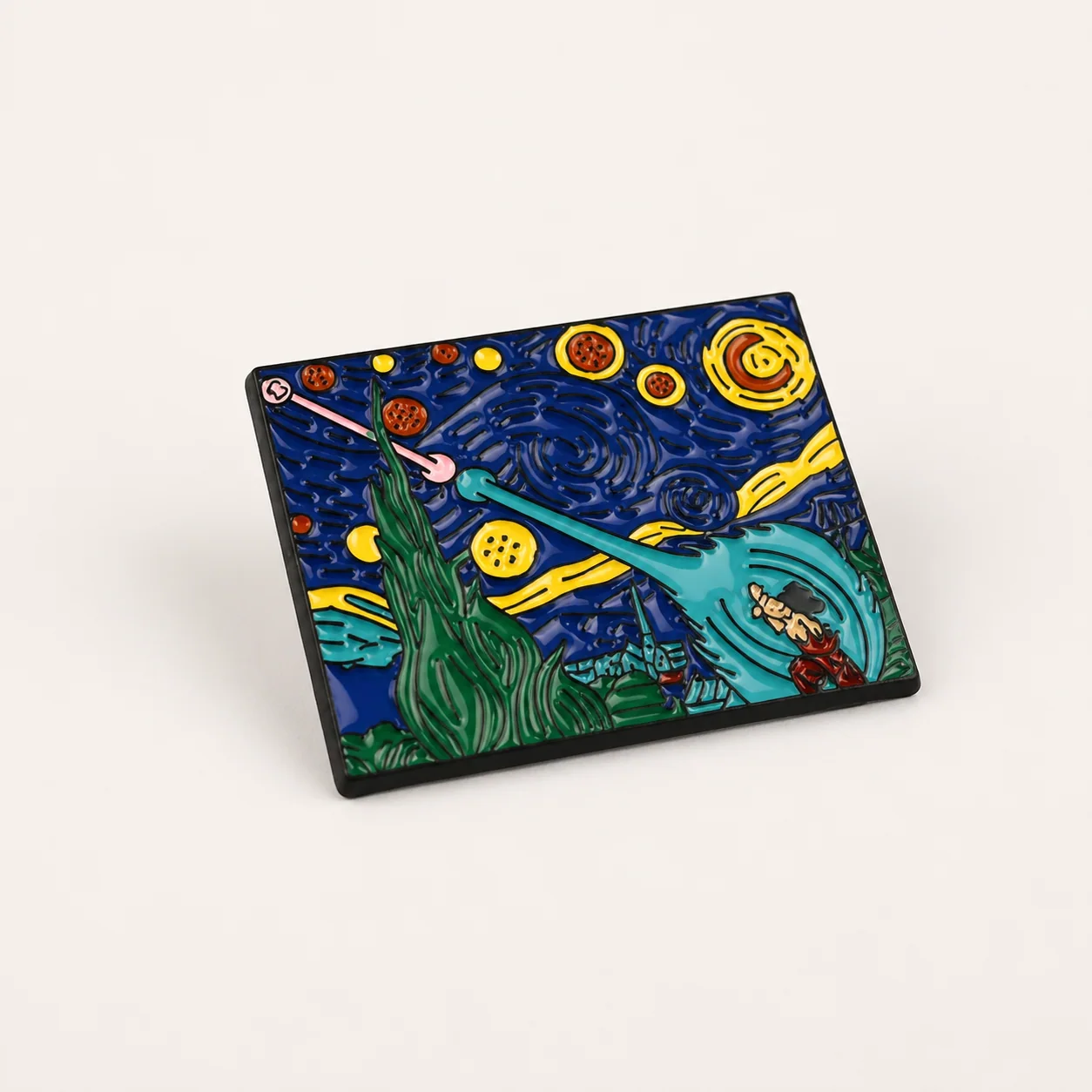 Starry Night Goku | 3 cm | Metal | Anime Pin | Dragon Ball image 1