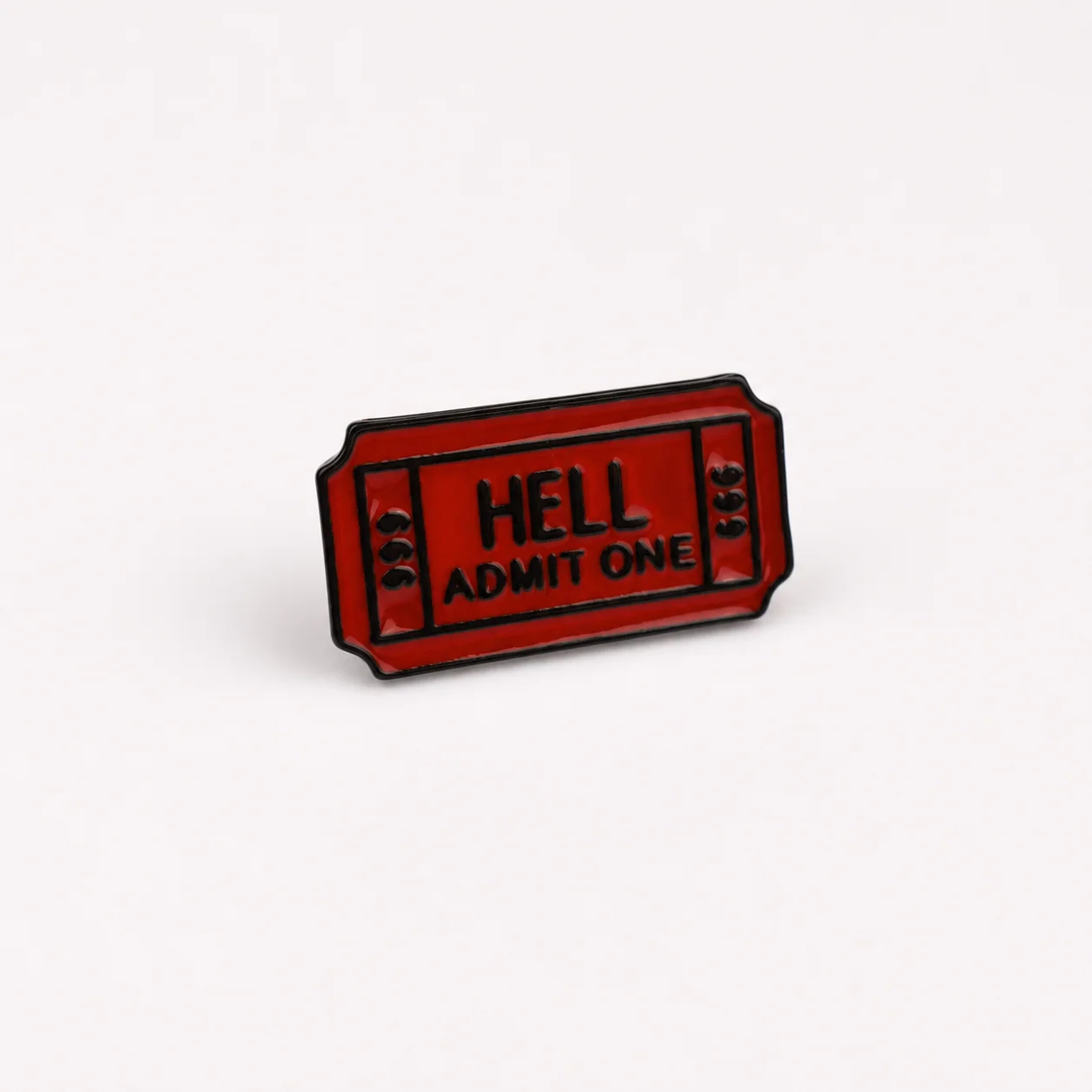 Ticket To Hell | 3 cm | Metal | Movie Pin | Halloween thumbnail 2