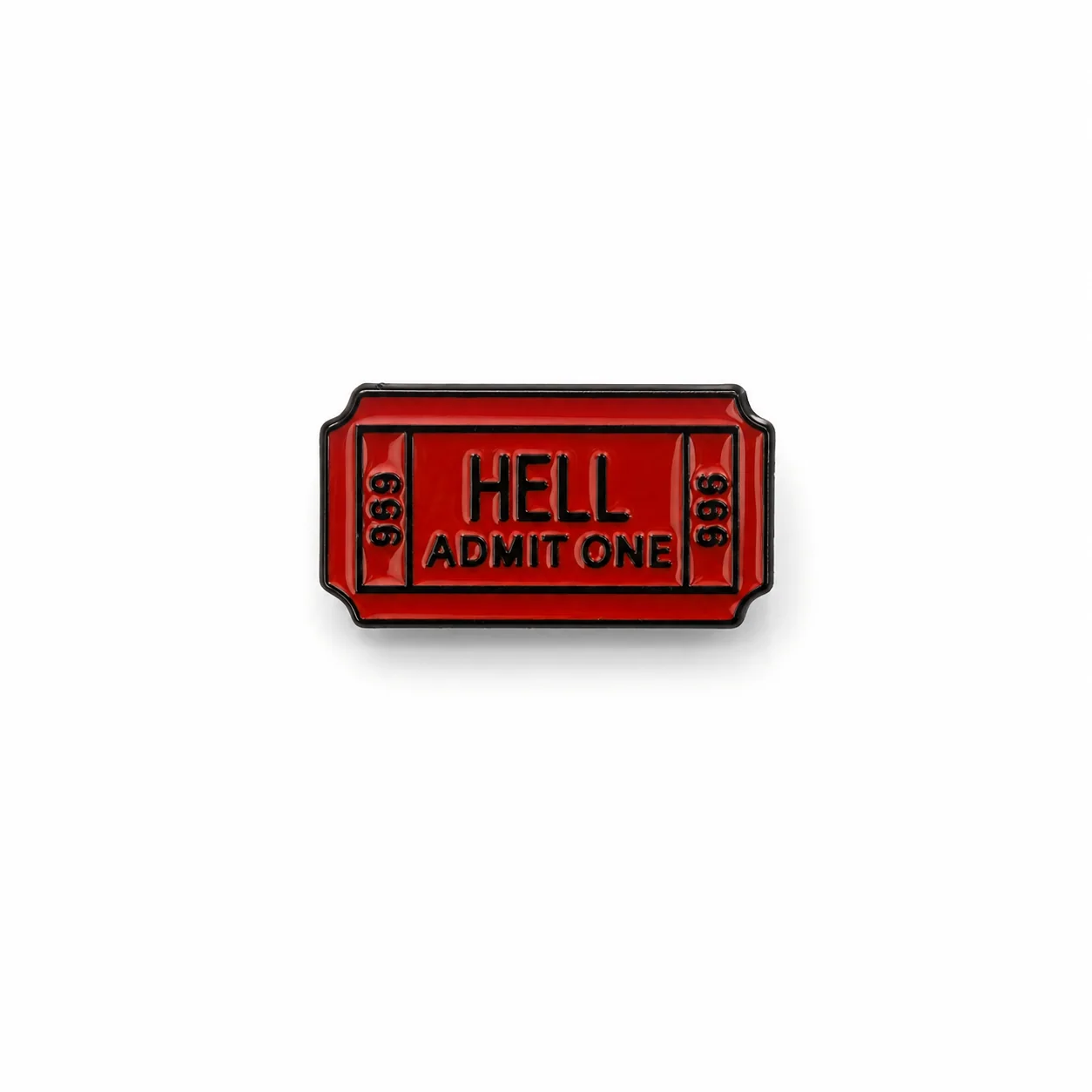 Ticket To Hell | 3 cm | Metal | Movie Pin | Halloween thumbnail 4
