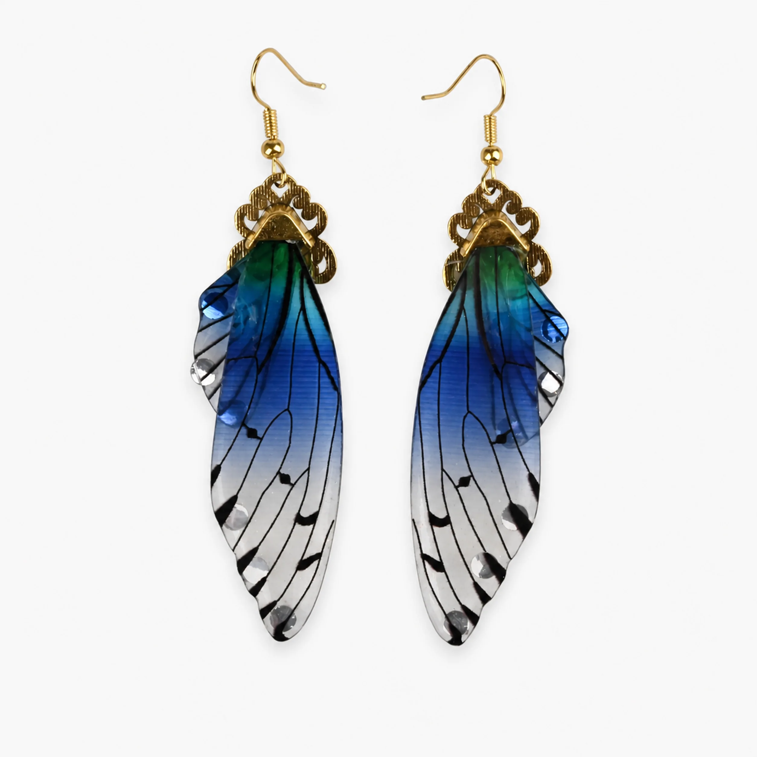 Fairies | 6 cm | Metal Resin | Anime Earrings | Butterfly thumbnail 2