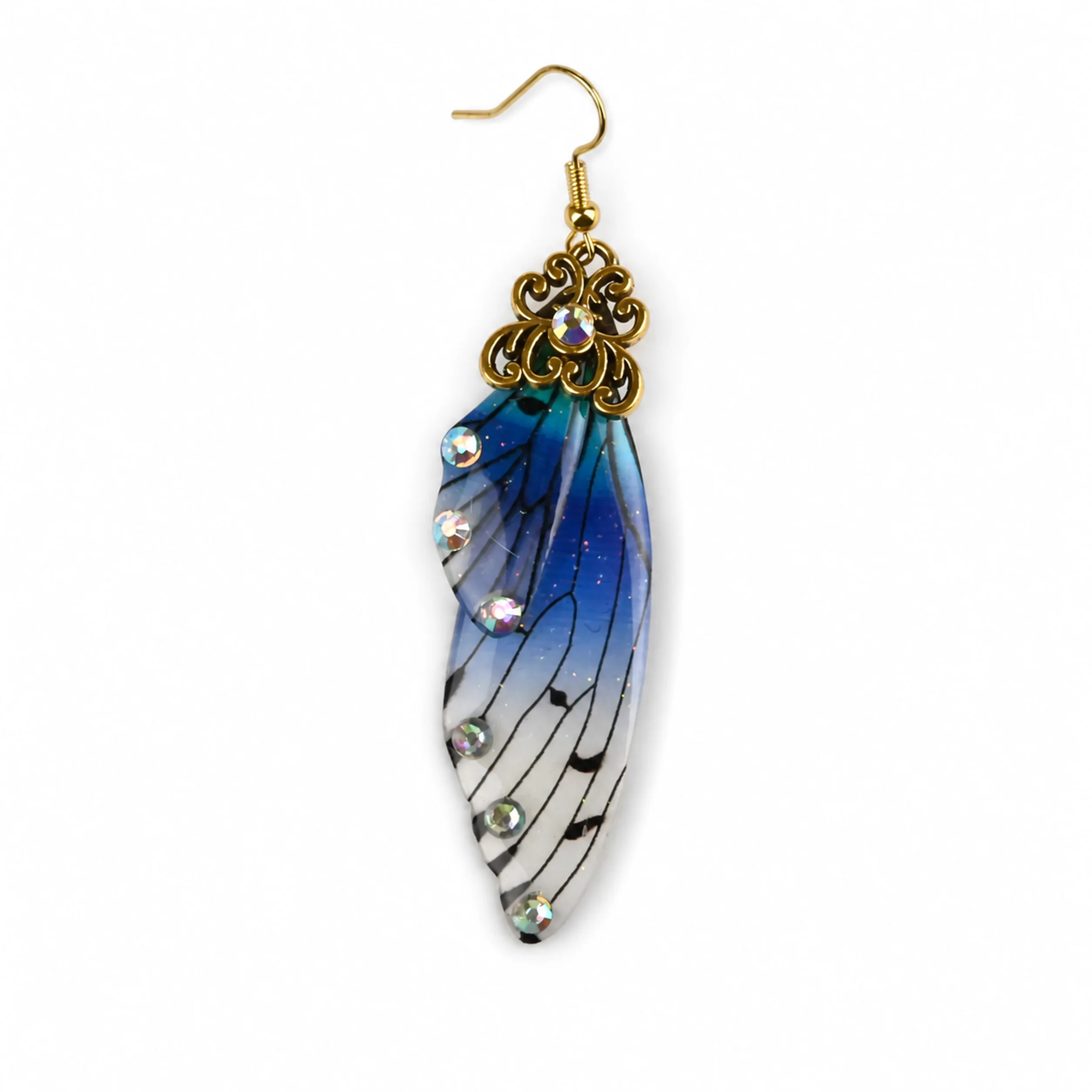 Fairies | 6 cm | Metal Resin | Anime Earrings | Butterfly thumbnail 3
