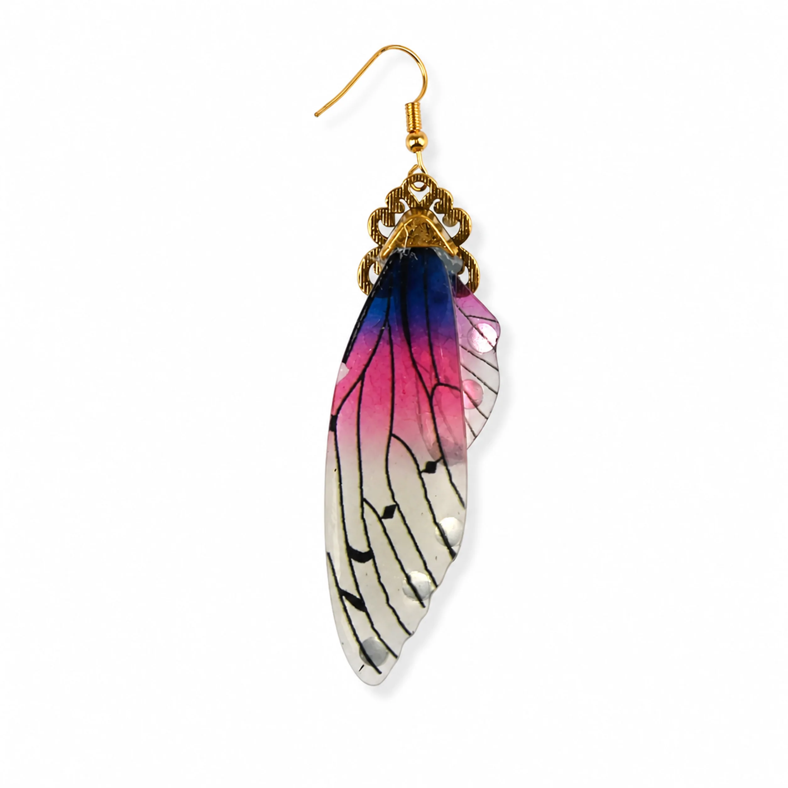 Fairies | 6 cm | Metal Resin | Anime Earrings | Butterfly thumbnail 2