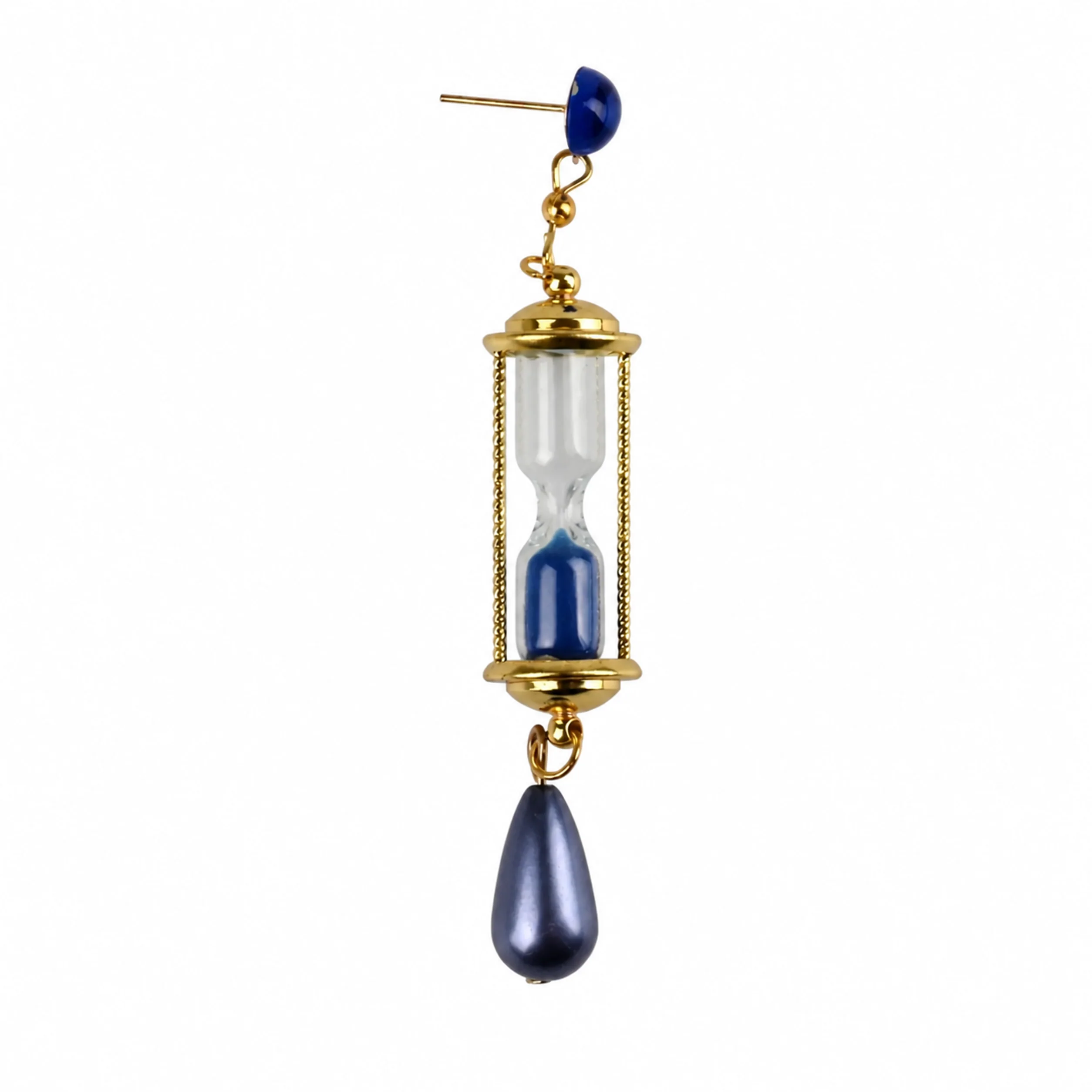 Clips of Hourglass | 8 cm | Metal Enamel | Anime Earrings | Vanitas thumbnail 4