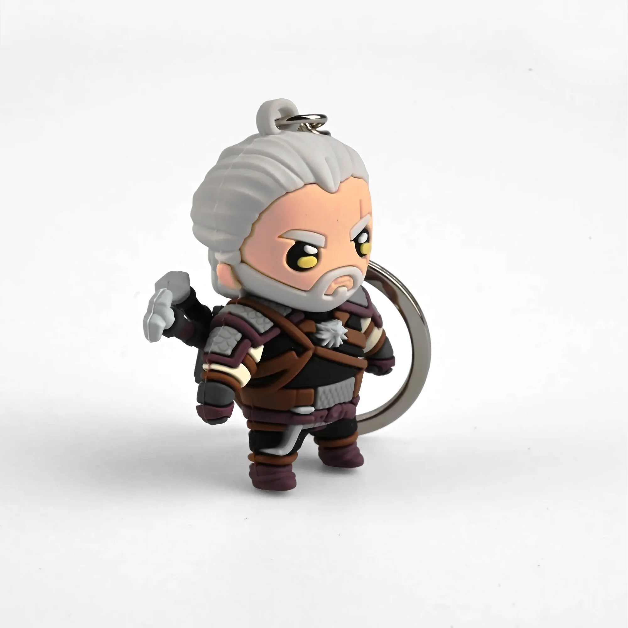 Geralt of Rivia | 6 cm | Vinyl | Gaming Keychain | Witcher thumbnail 2