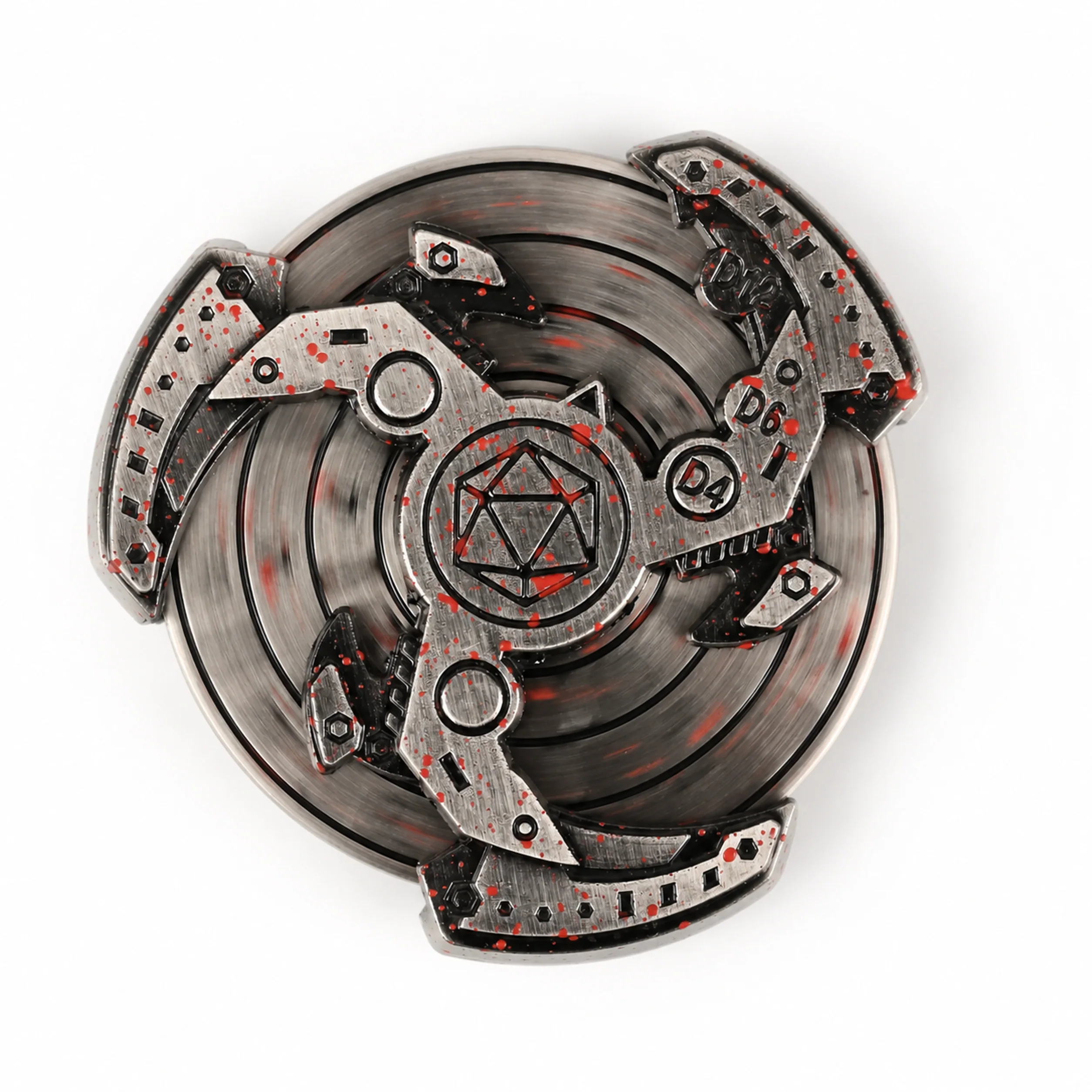 D20 Bloody | 6 cm | Metal | Wheel Dice | Cyberpunk 2077 thumbnail 5