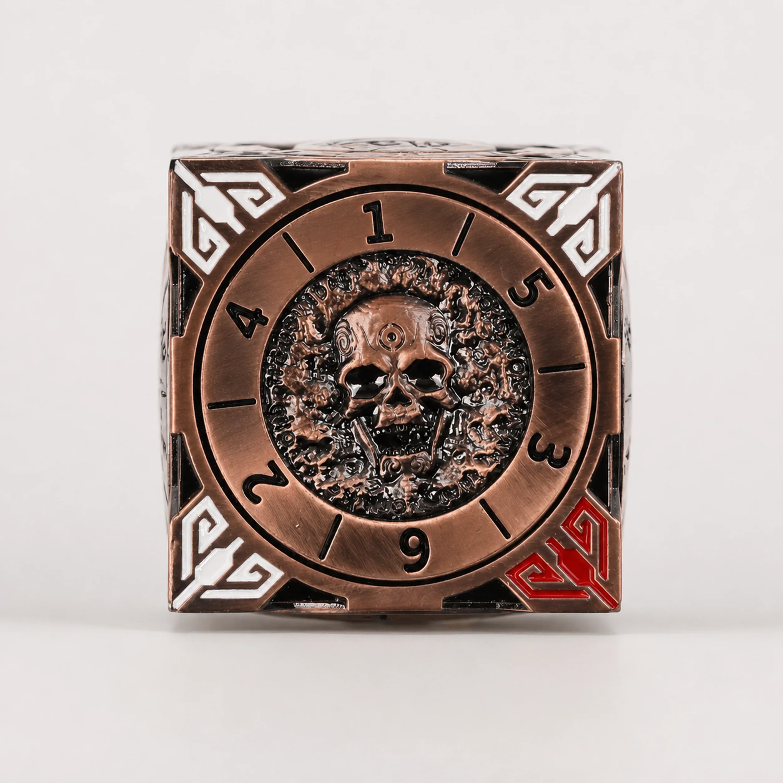 Death Dark Copper | 8 cm | Metal | Wheel Dice | Dungeons and Dragons thumbnail 9