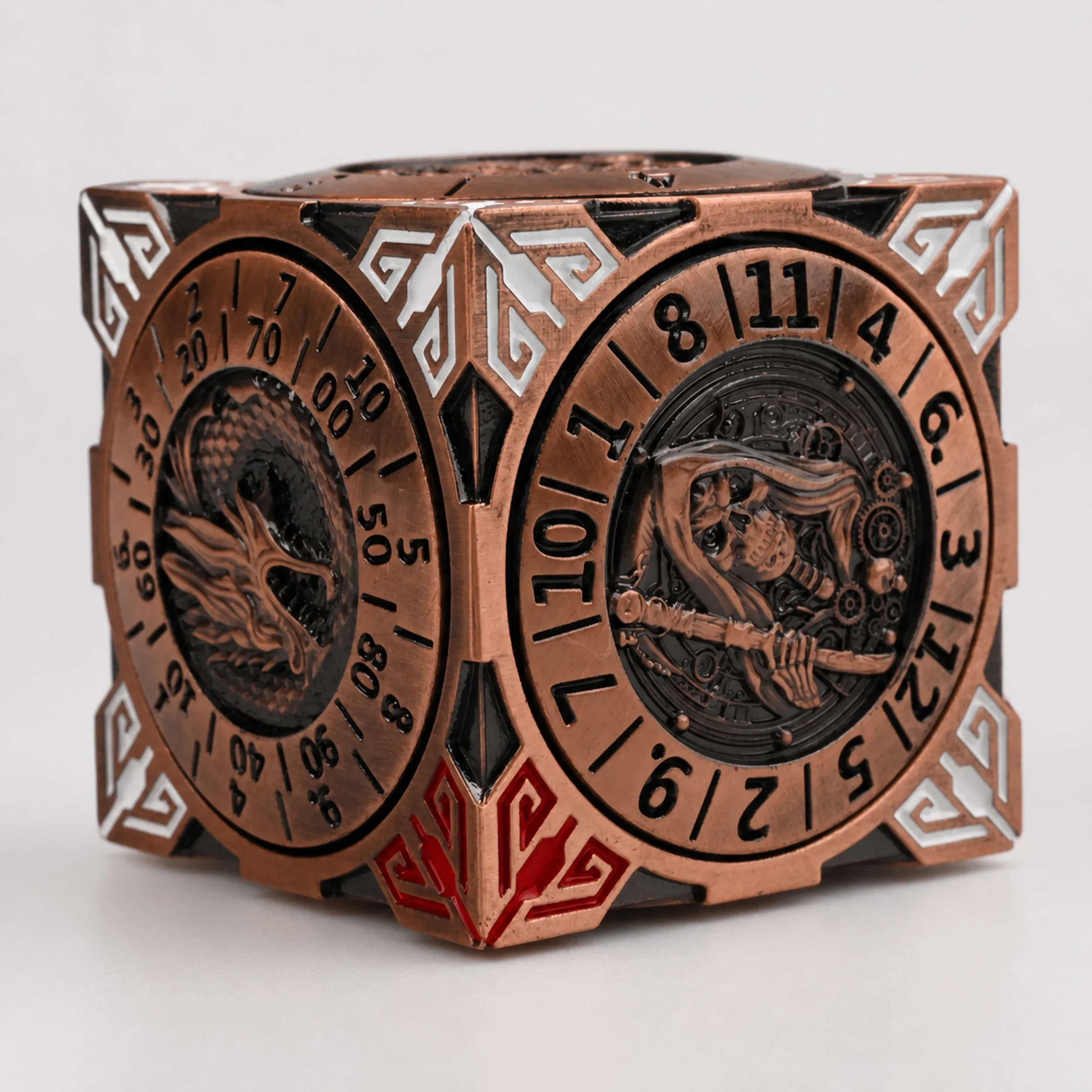 Death Light Copper | 8 cm | Metal | Wheel Dice | Dungeons and Dragons thumbnail 5