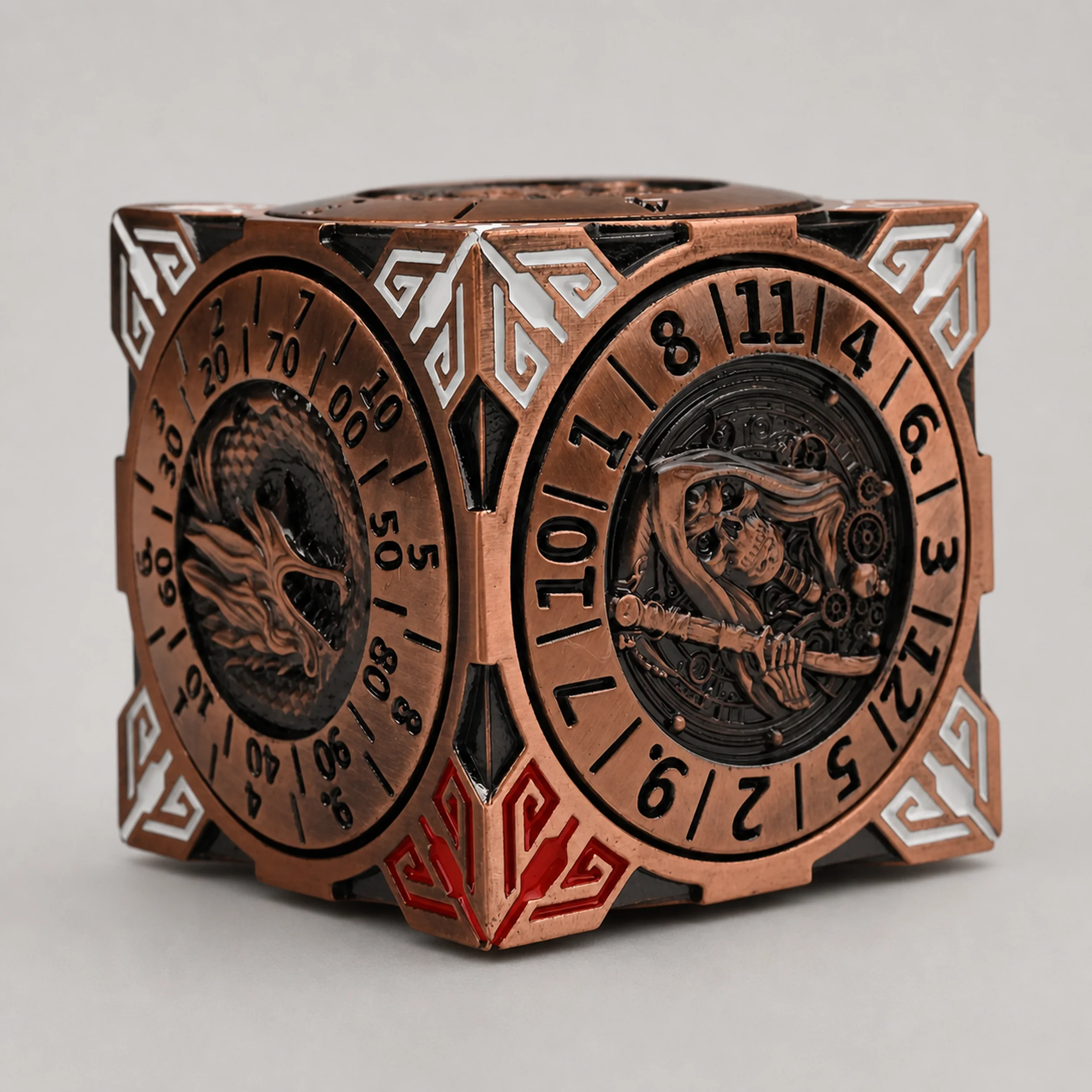Death Light Copper | 8 cm | Metal | Wheel Dice | Dungeons and Dragons thumbnail 4