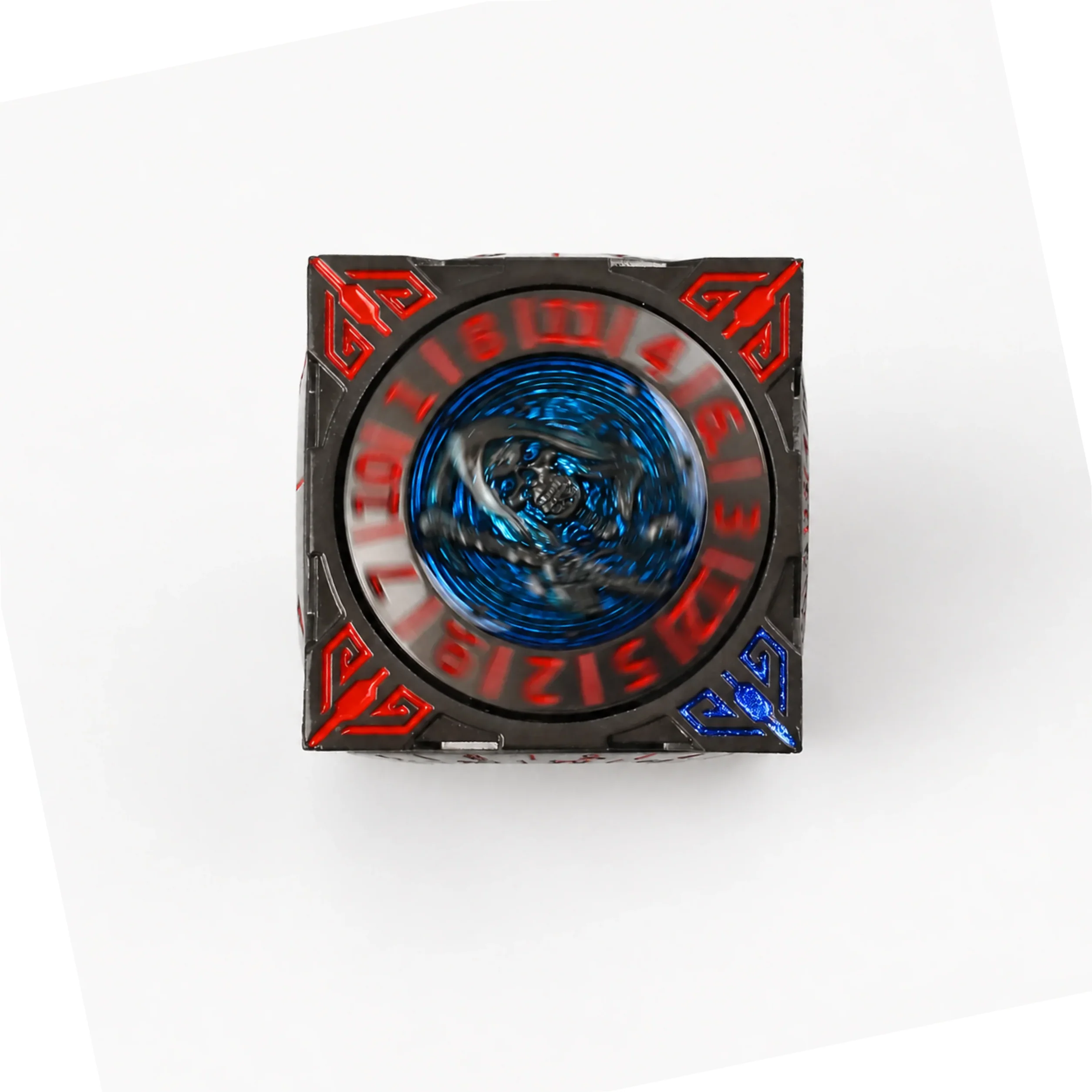 Death Red Blue Dark Grey Polichrome | 8 cm | Metal | Wheel Dice | Dungeons and Dragons thumbnail 11