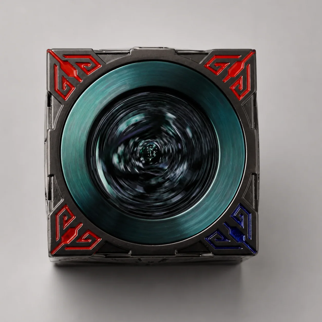 Death Red Blue Purple Polichrome | 8 cm | Metal | Wheel Dice | Dungeons and Dragons thumbnail 7