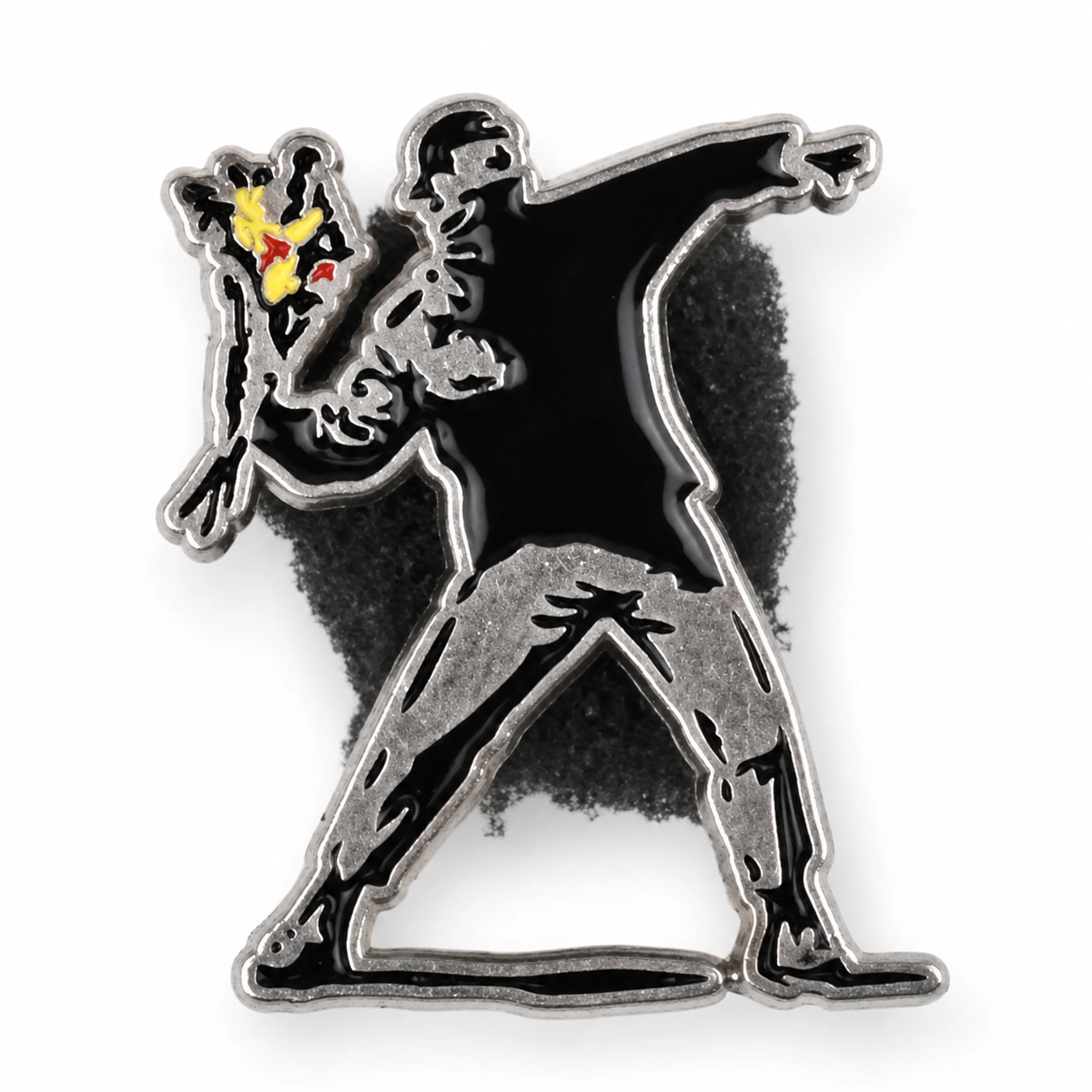 The Revolutionary | 3 cm | Metal Enamel | Art Pin | Banksy thumbnail 3