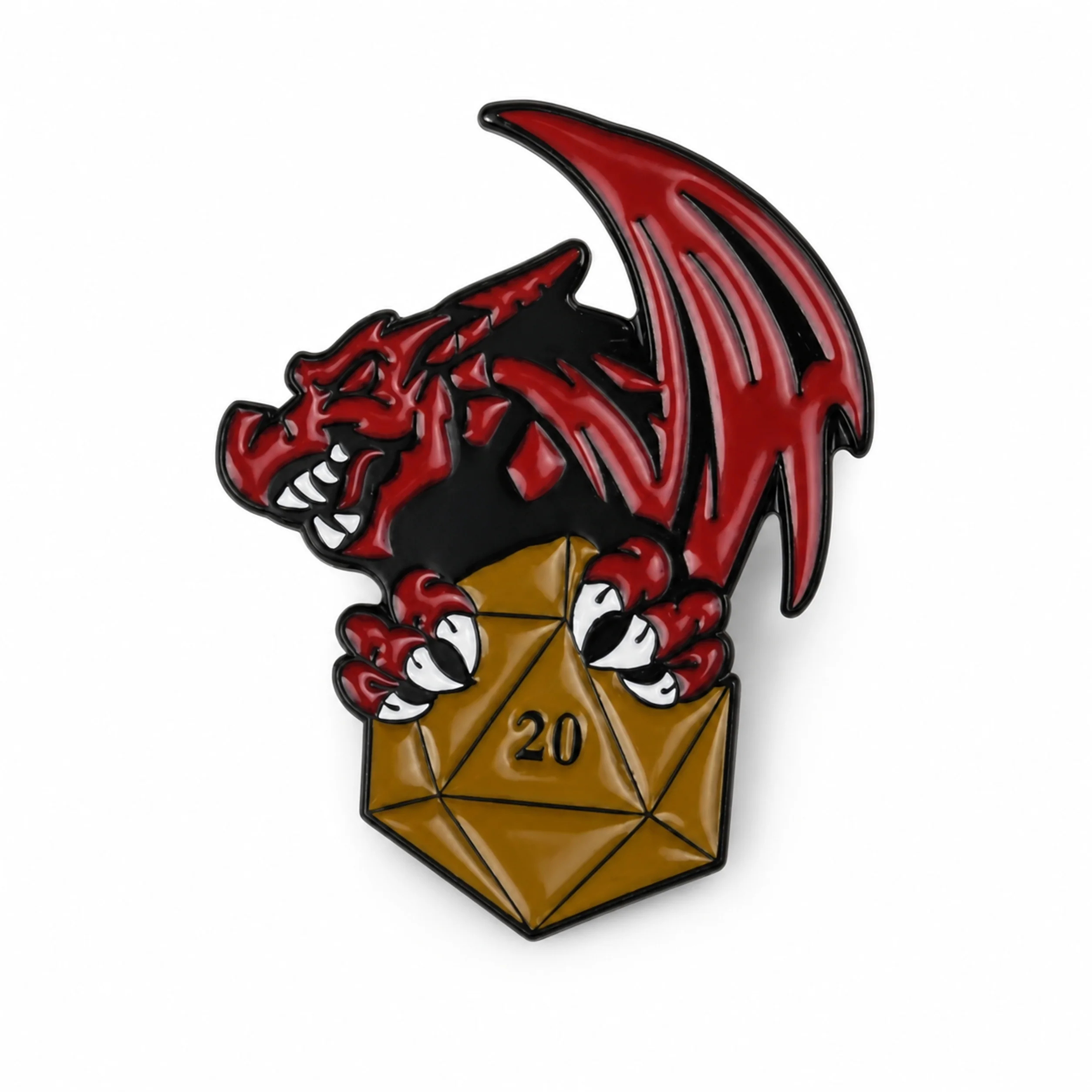 Roll 20 | 3 cm | Metal Emalia | Gaming Pin | Dungeons and Dragons thumbnail 4