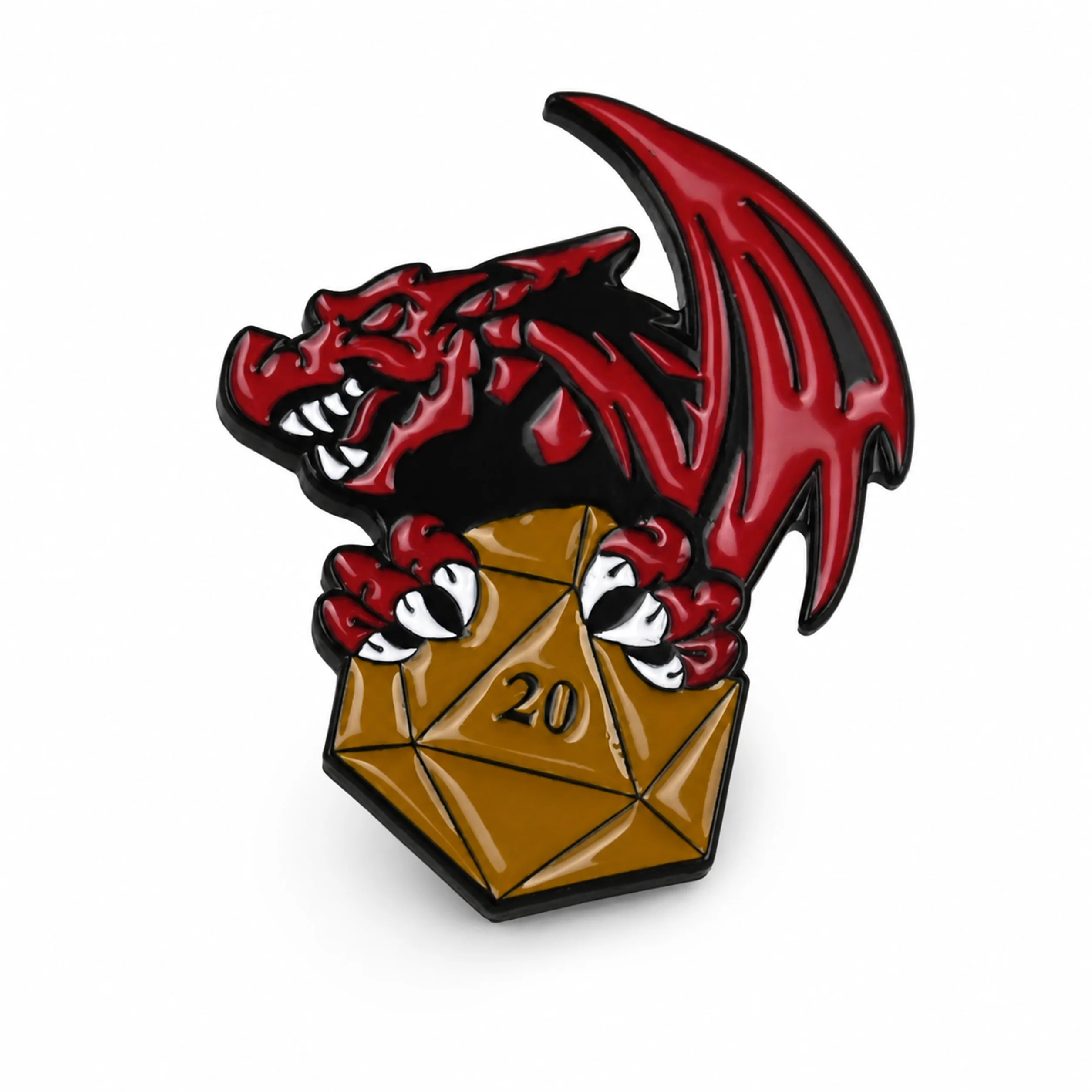 Roll 20 | 3 cm | Metal Emalia | Gaming Pin | Dungeons and Dragons thumbnail 2