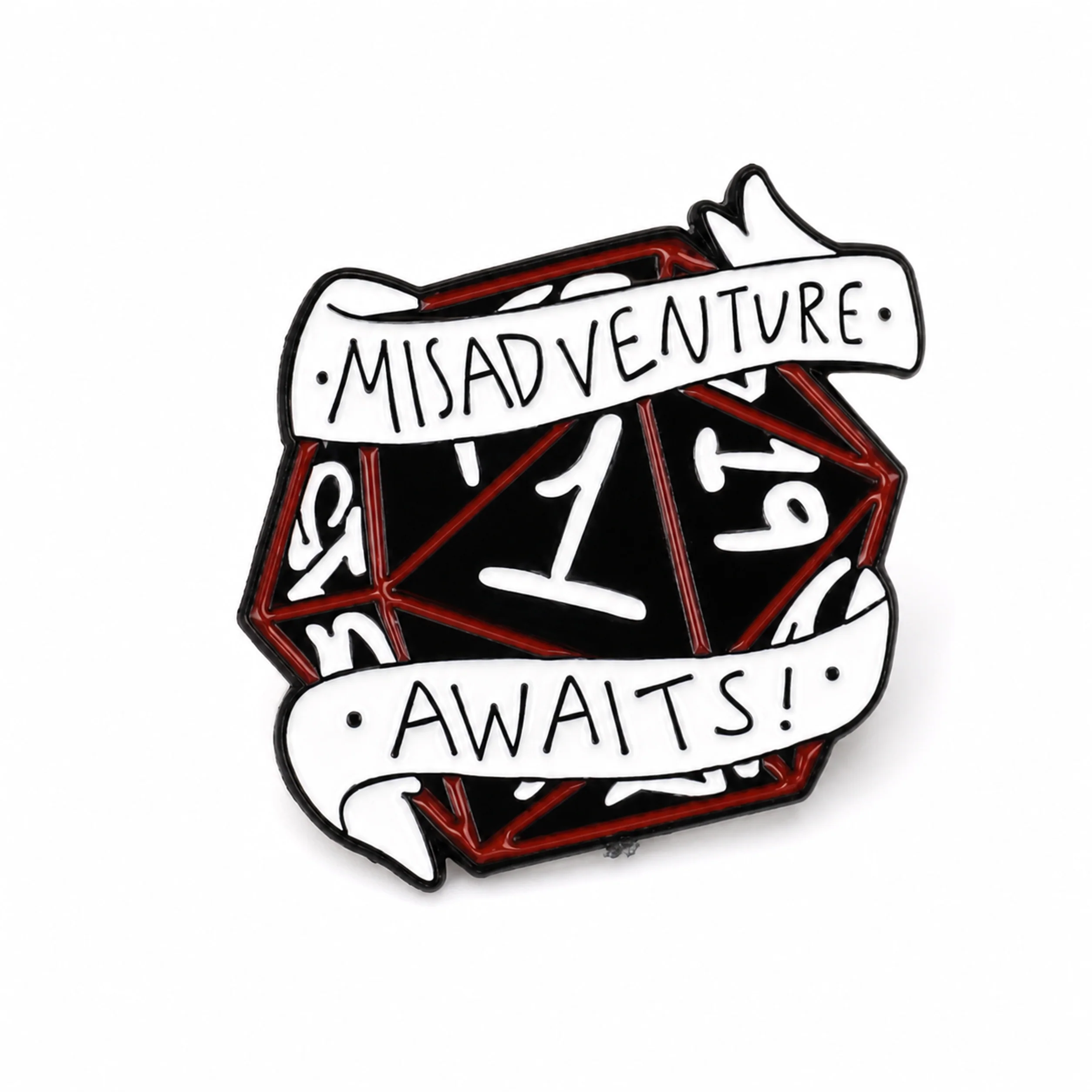 Roll 1 | 3 cm | Metal Emalia | Gaming Pin | Dungeons and Dragons thumbnail 3