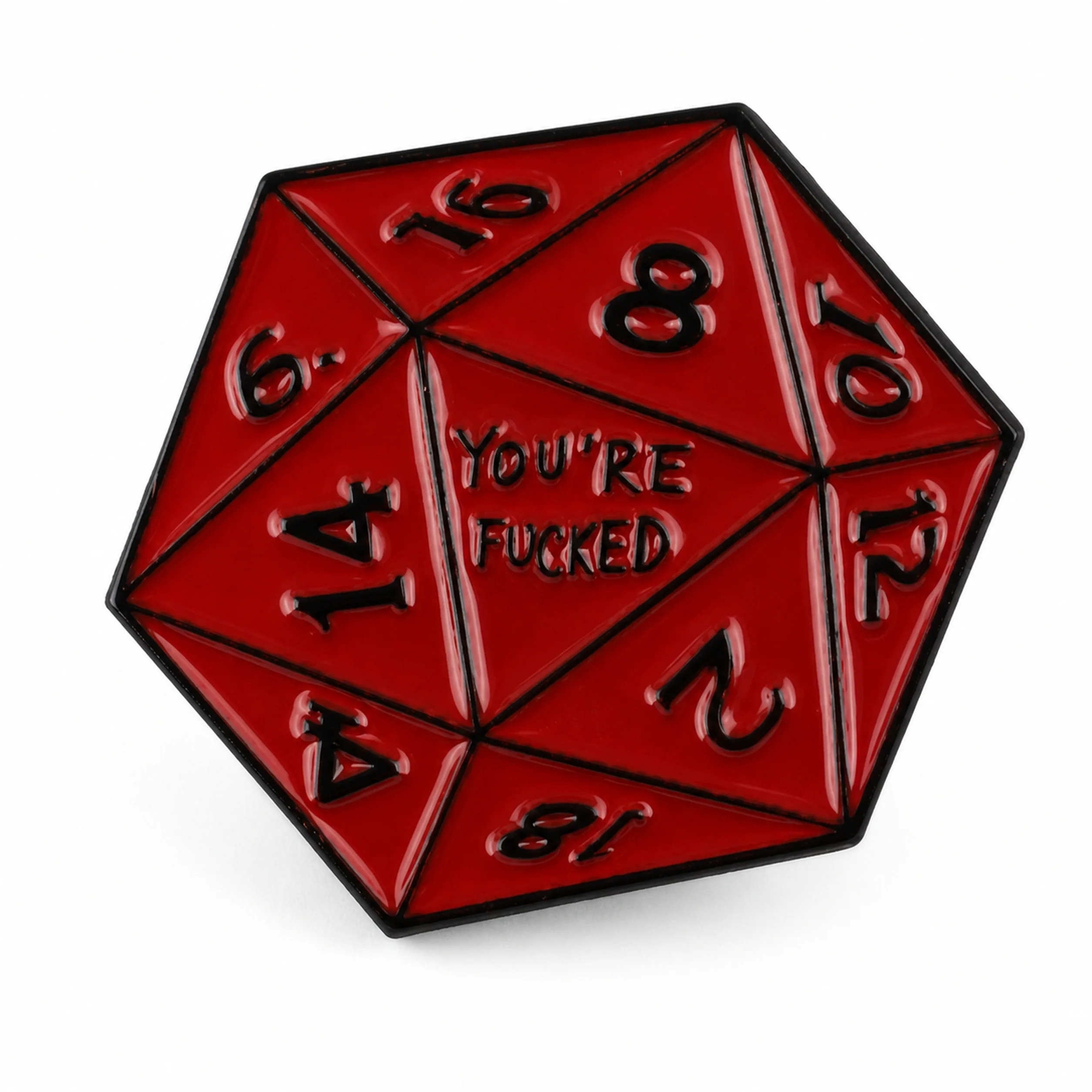 Roll 1 | 3 cm | Metal Emalia | Gaming Pin | Dungeons and Dragons thumbnail 3