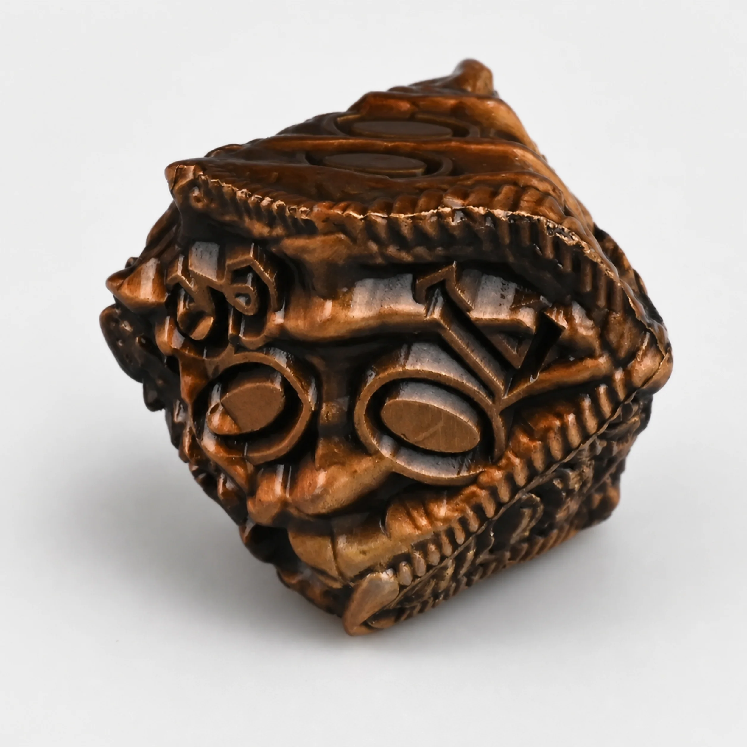 Antique Copper Set | 3 cm | Metal | Set Of 7 Dice | Necro Dragon thumbnail 5