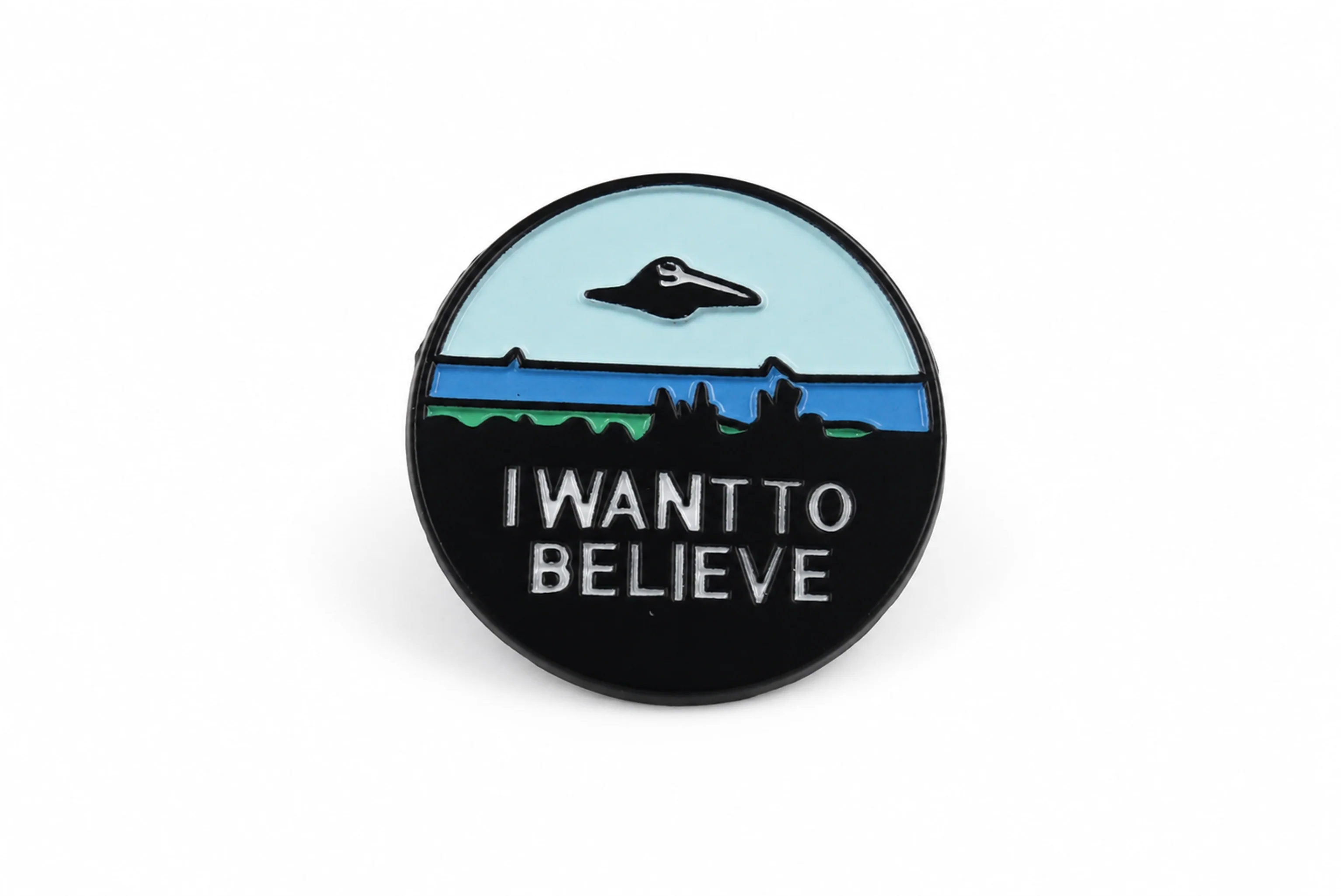 I Want to Believe | 4 cm | Metal Enamel | Movie Pin | X-Files thumbnail 3