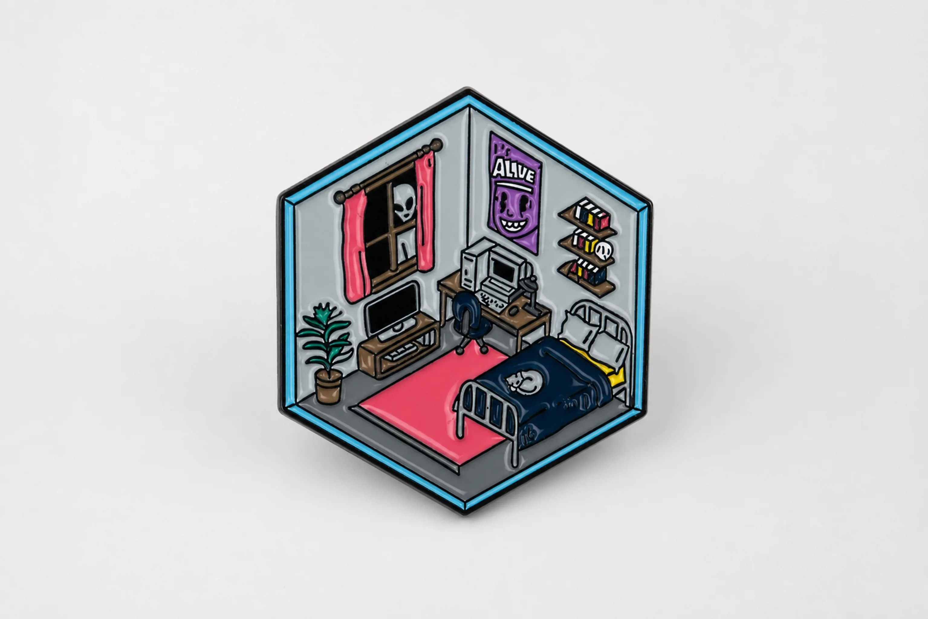 90s Room | 4 cm | Metal Enamel | Movie Pin | X-Files thumbnail 3