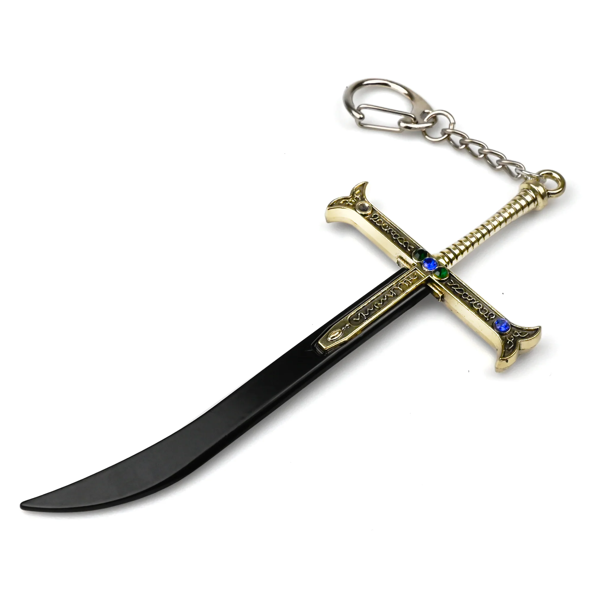 Mihawk Sword | 10 cm | Metal | Anime Keychain | One Piece thumbnail 2