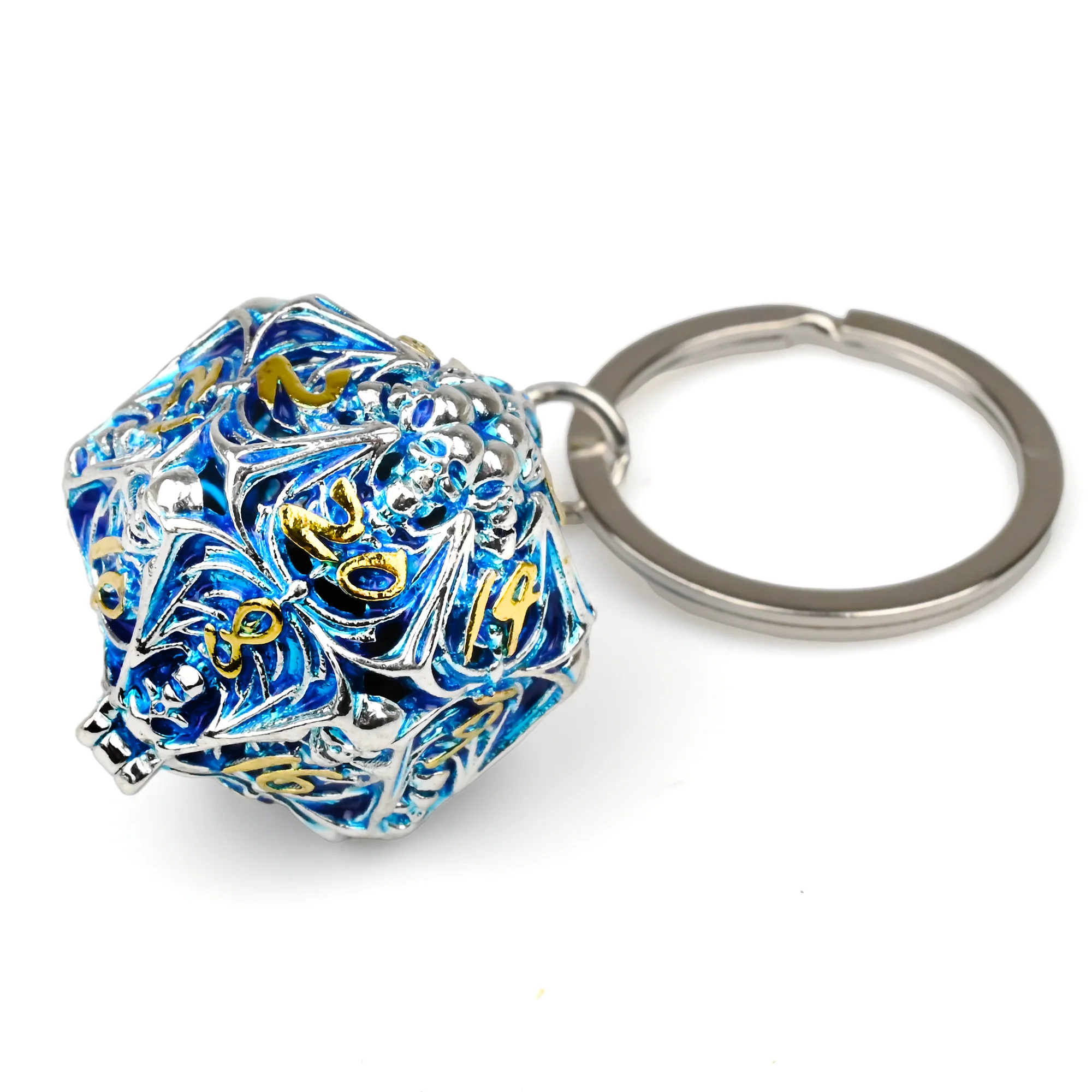 Dice Container | 4 cm | Metal | Keychain Mini Dice | Dungeons and Dragons thumbnail 3