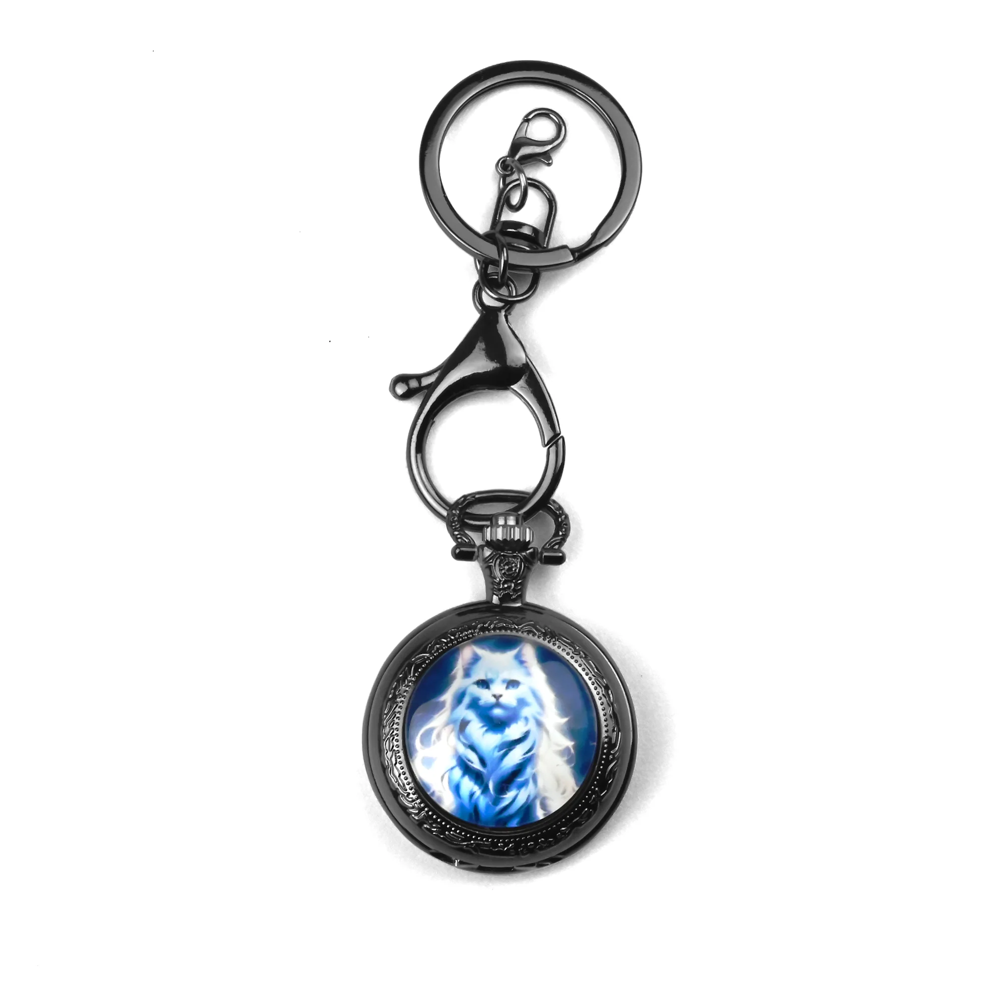 Container | 6 cm | Metal | Keychain Mini Dice | Cute Cat thumbnail 4
