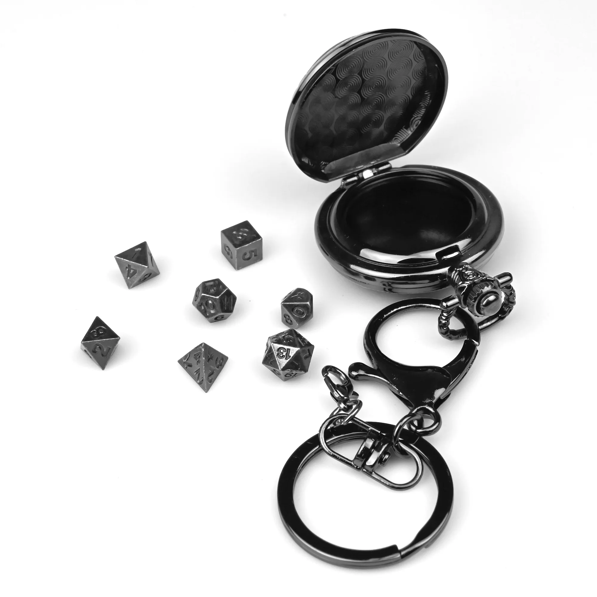 Container | 6 cm | Metal | Keychain Mini Dice | Dungeons and Dragons thumbnail 6