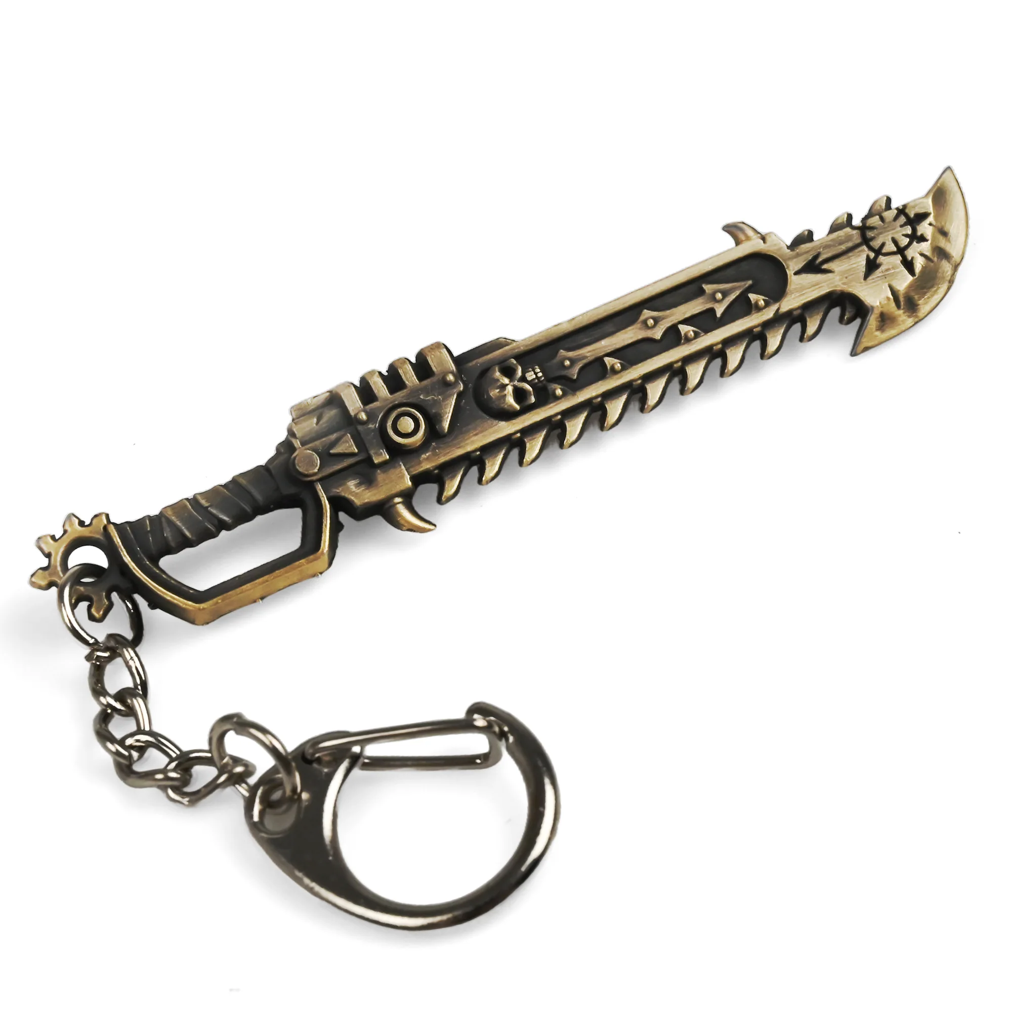 Chaos Chainsword | 7 cm | Metal | Gaming Keychain | Warhammer 40k image 1