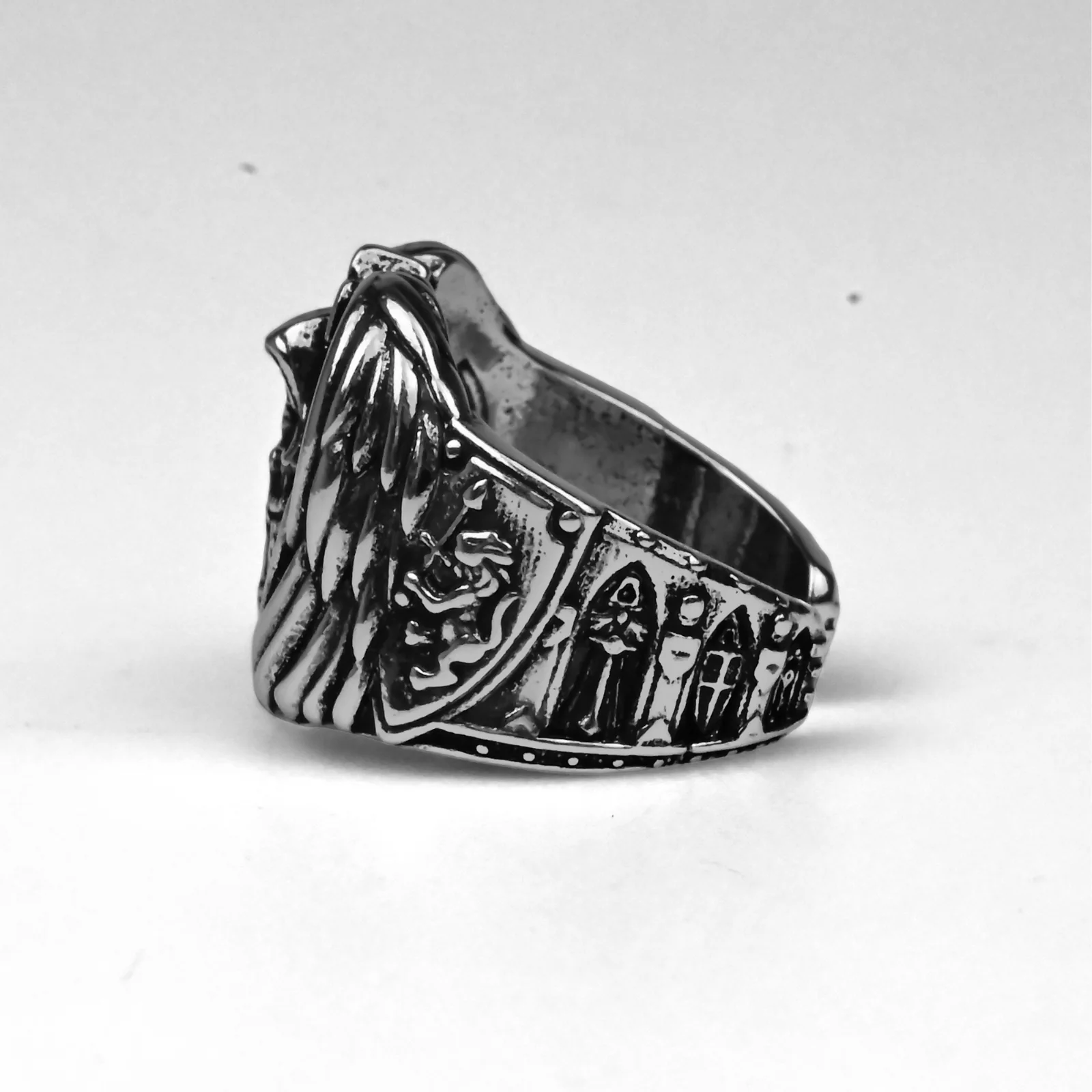 Dark Angels | Adjustable Size | Metal | Gaming Ring | Warhammer 40k thumbnail 2