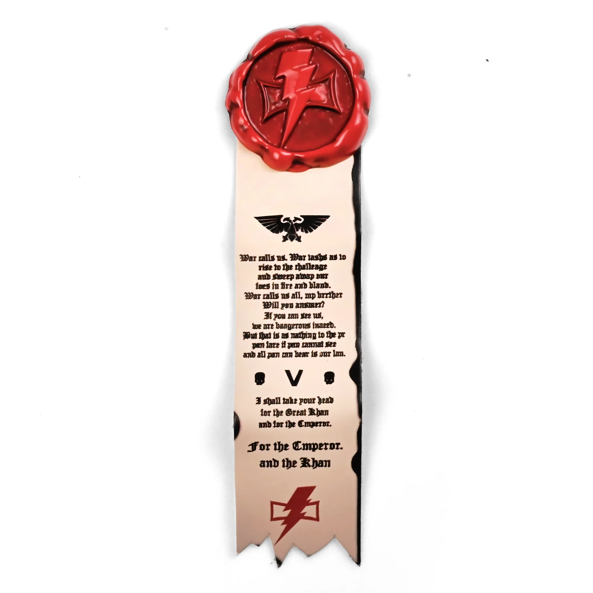 Purity Seal White Scars | 8 cm | Metal Resin | Gaming Pin | Warhammer 40k thumbnail 3