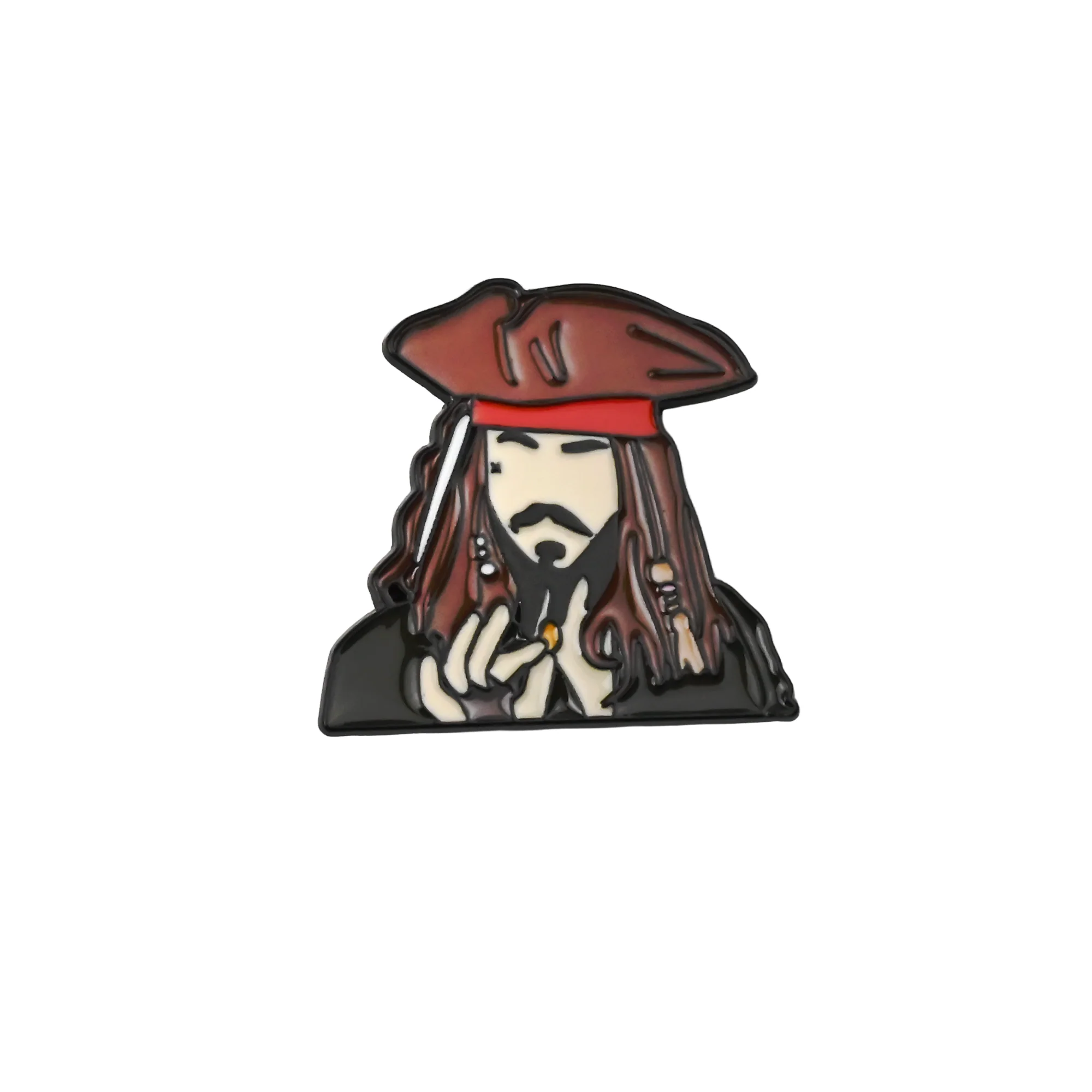 Jack Sparrow | 3 cm | Metal | Przypinka Filmowa | Pirates of the Caribbean thumbnail 2
