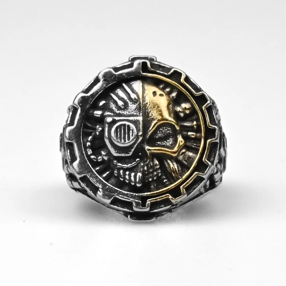Mechanicus | Adjustable Size | Metal | Gaming Ring | Warhammer 40k thumbnail 2
