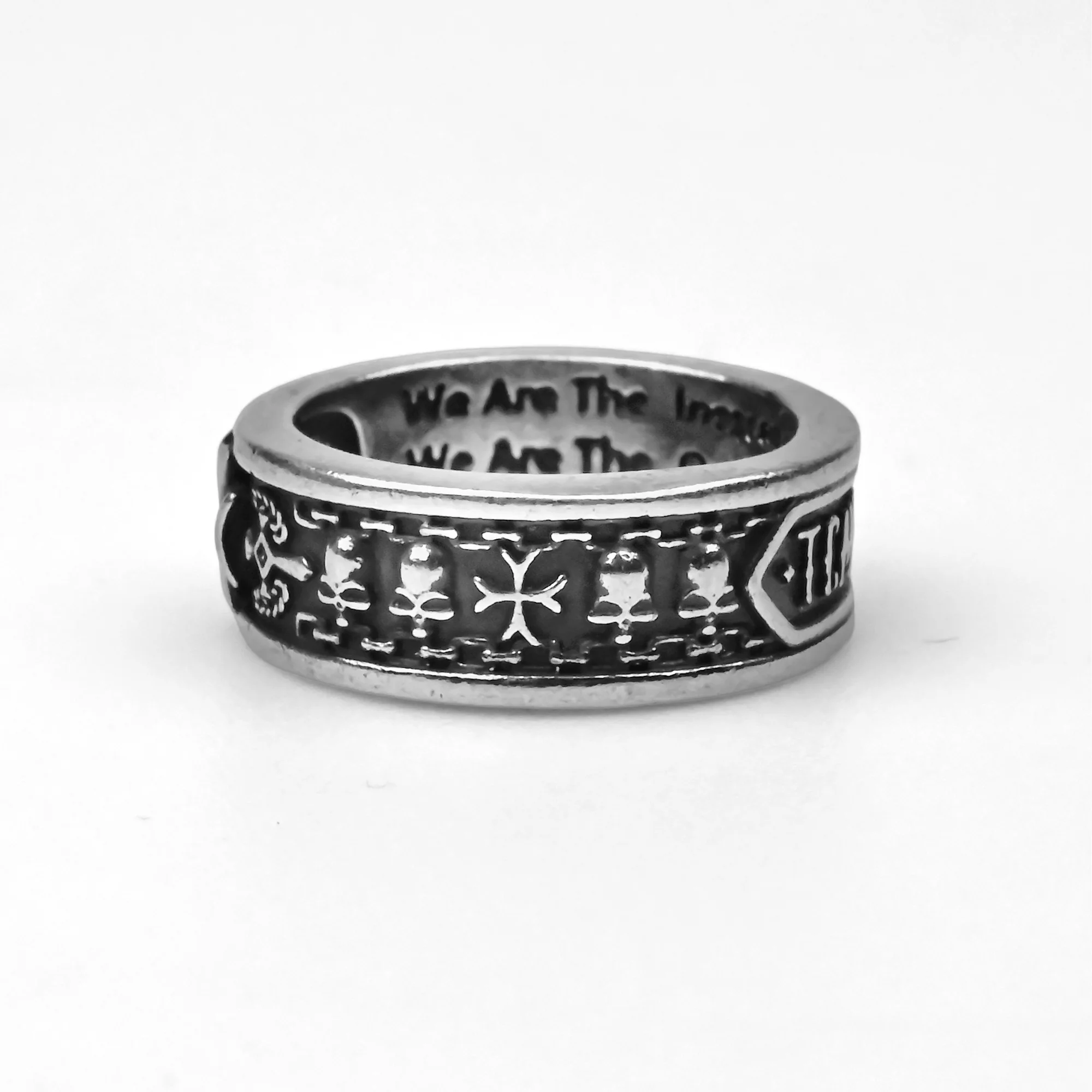 Black Templar | Diameter 16 mm | Metal | Gaming Ring | Warhammer 40k thumbnail 2