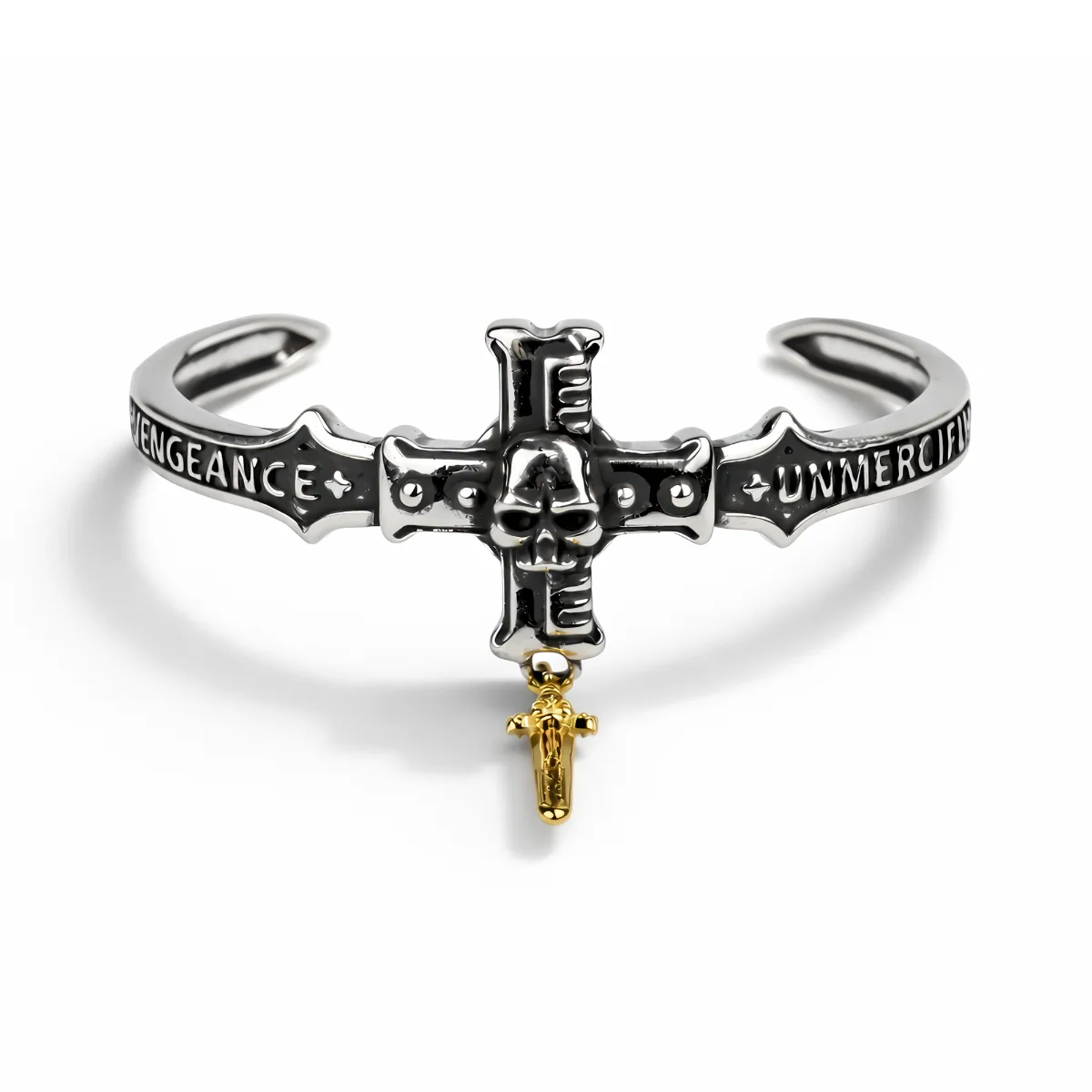 Black Templars | Diameter 8 cm | Metal | Gaming Bracelets | Warhammer 40k thumbnail 5