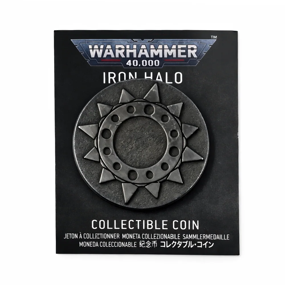Iron Halo | 32 mm | Metal | Gaming Coins | Warhammer 40k thumbnail 2