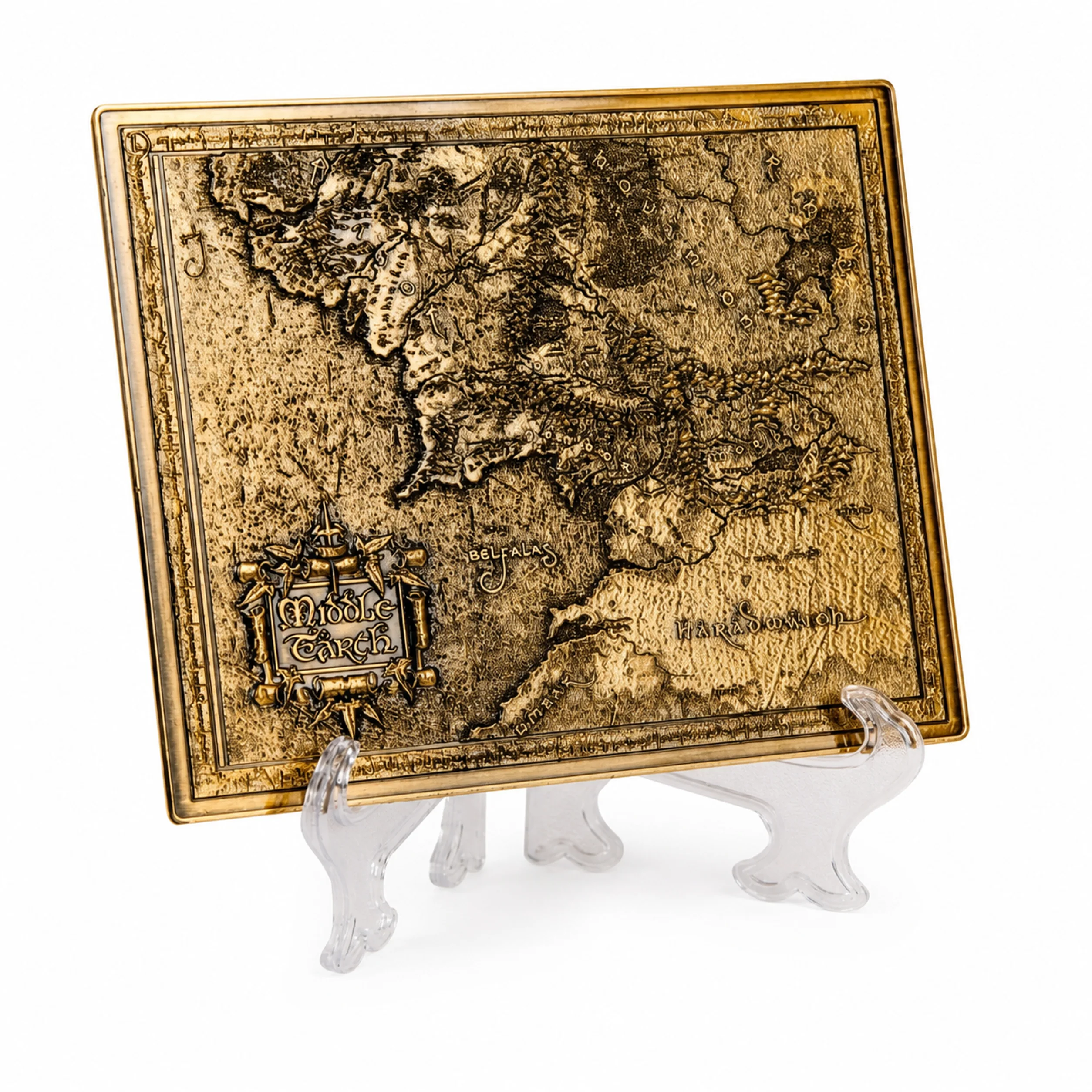 The Lord of the Rings Limited Edition Middle Earth Map | 8 cm | Metal | Movie Ingot | Lord Of The Rings image 1