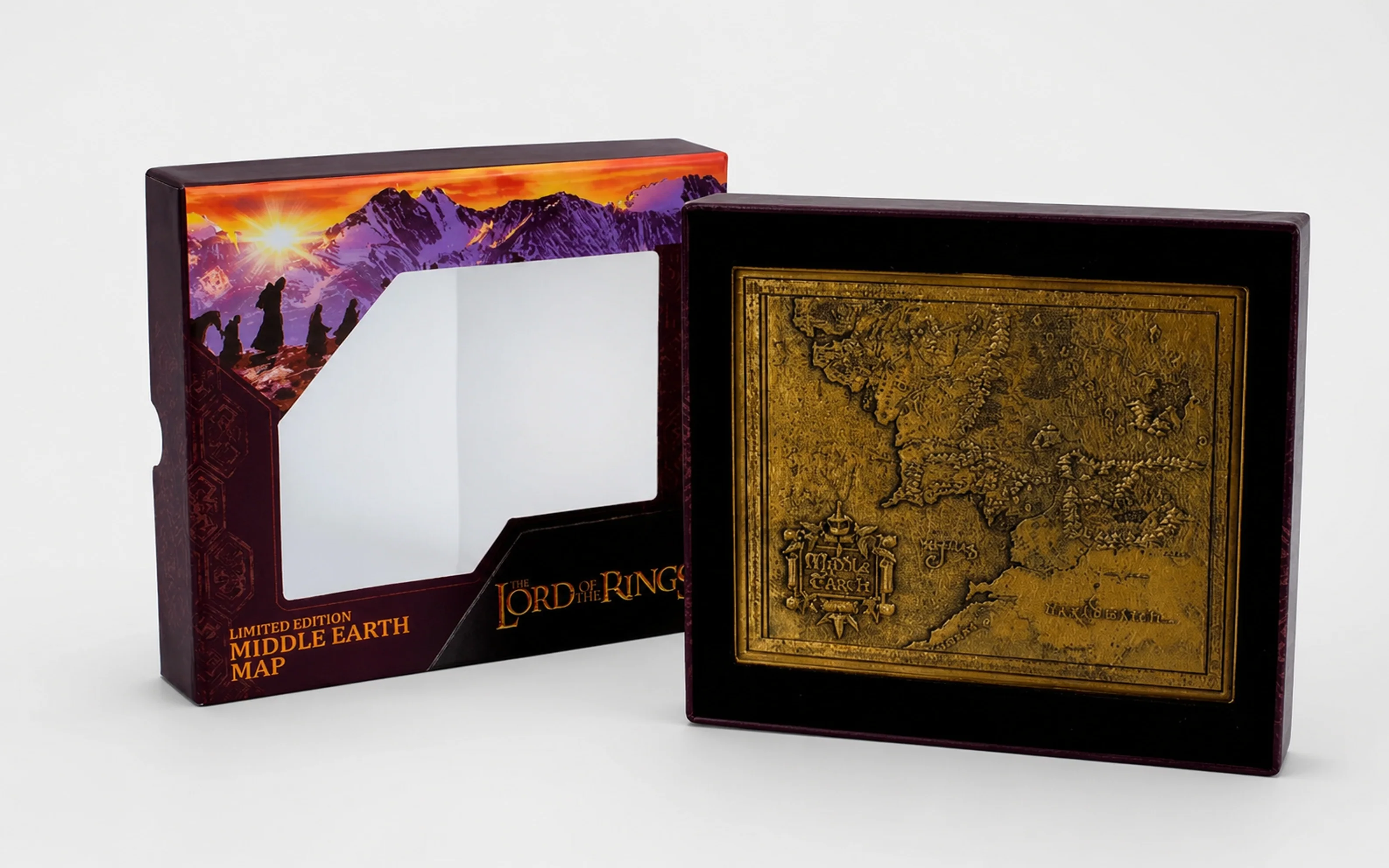 The Lord of the Rings Limited Edition Middle Earth Map | 8 cm | Metal | Movie Ingot | Lord Of The Rings thumbnail 5