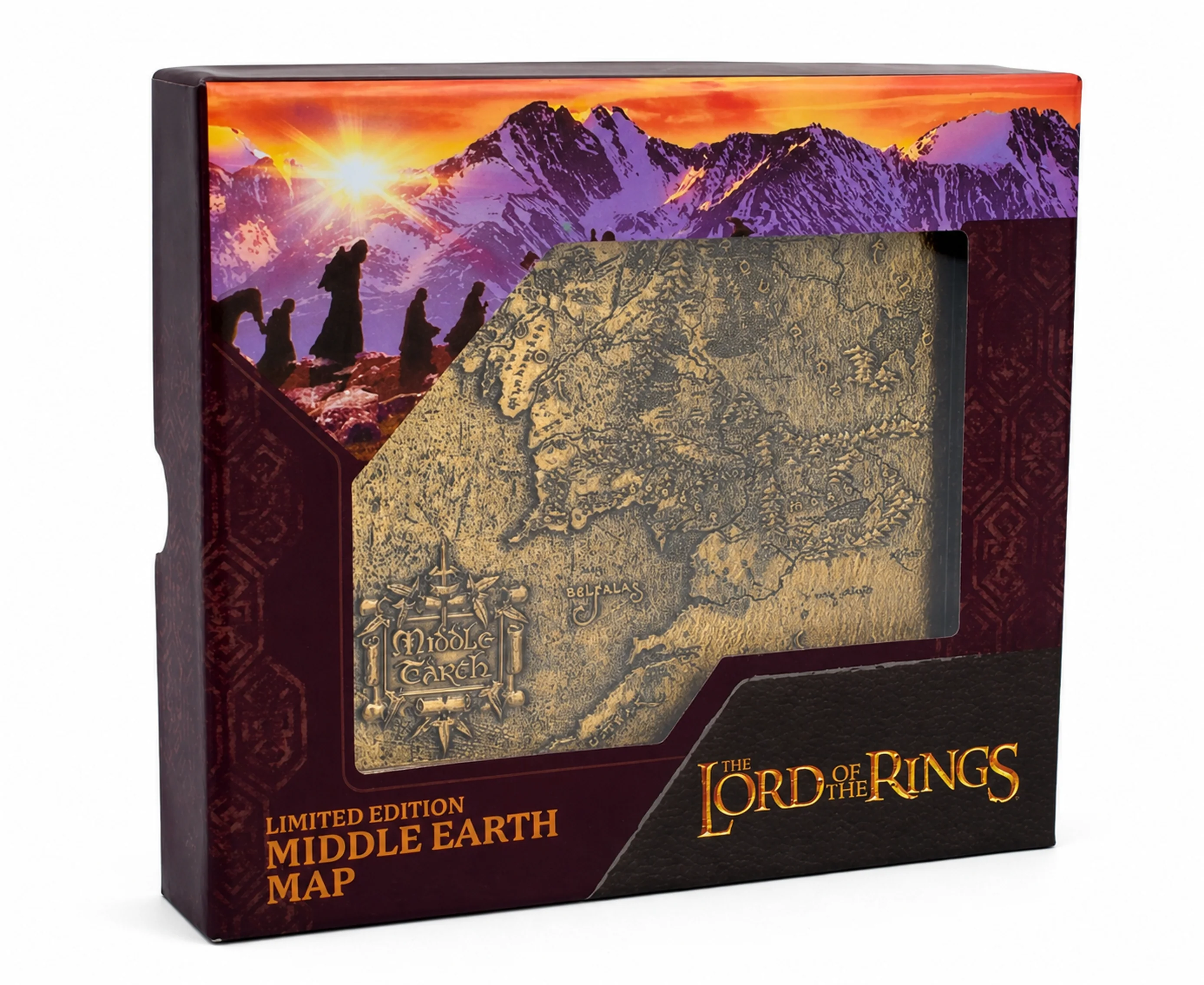 The Lord of the Rings Limited Edition Middle Earth Map | 8 cm | Metal | Movie Ingot | Lord Of The Rings thumbnail 3