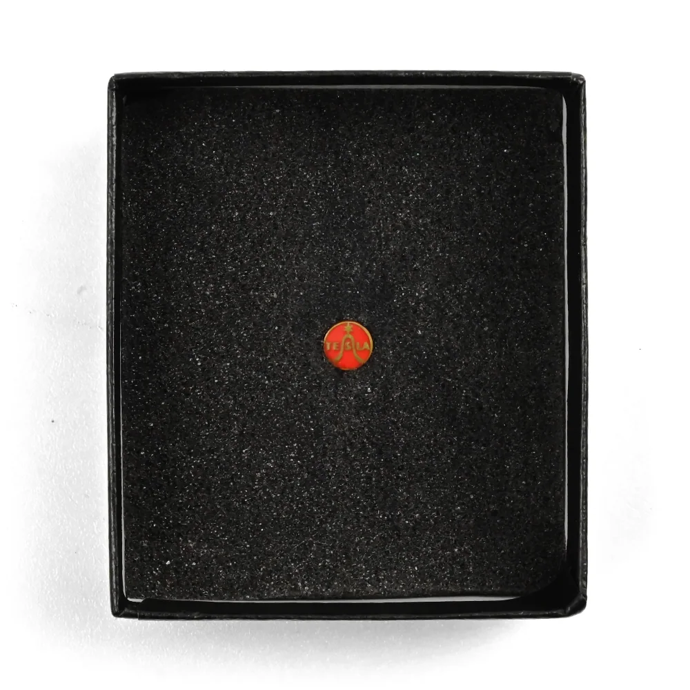 Tesla | 1 cm | Metal | Przypinka Vintage | Socrealism Industry thumbnail 2