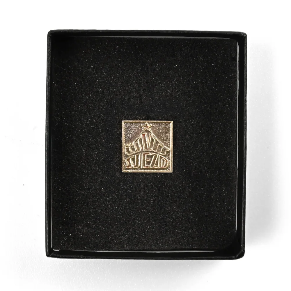 ČSVTS Kongres | 1.5 cm | Metal | Vintage Pin | Socrealism Science thumbnail 2