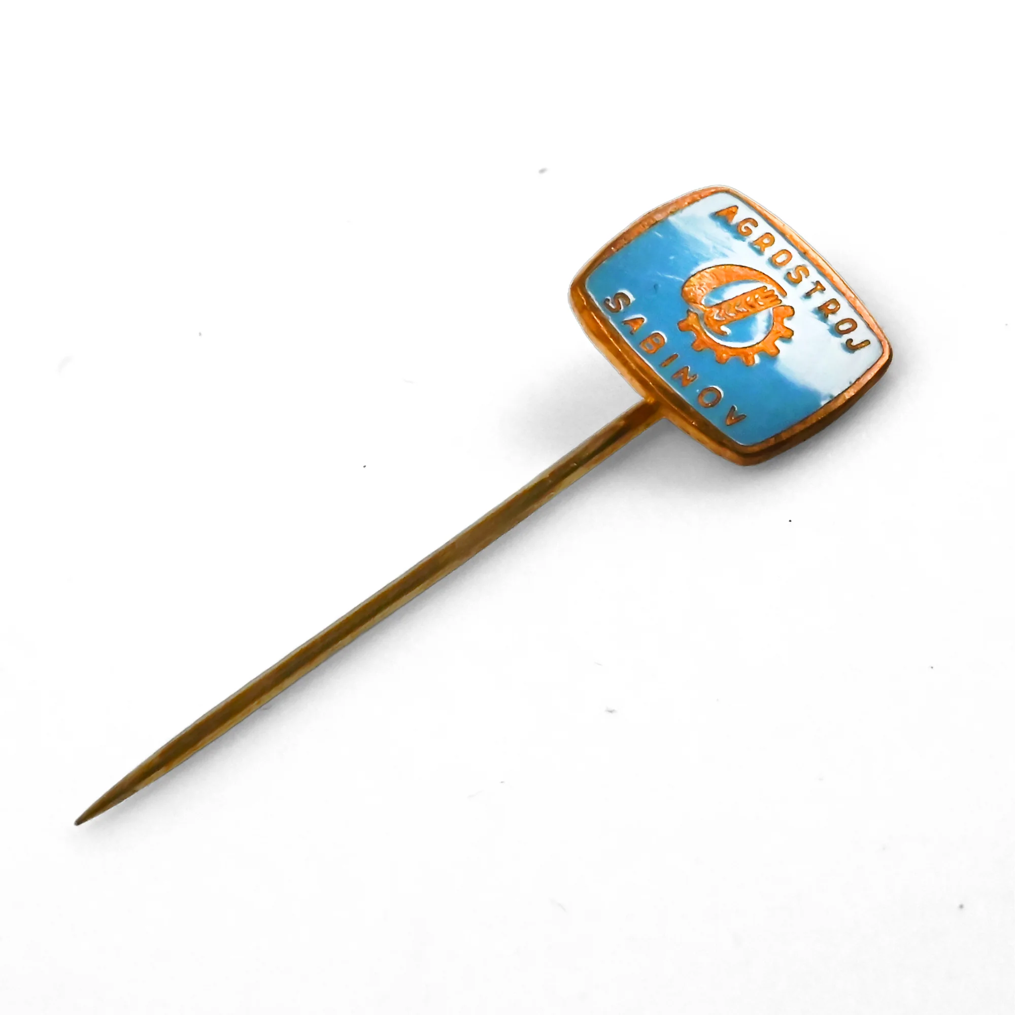Agrostroj Sabinov | 1.5 cm | Metal | Vintage Pin | Socrealism Industry image 1