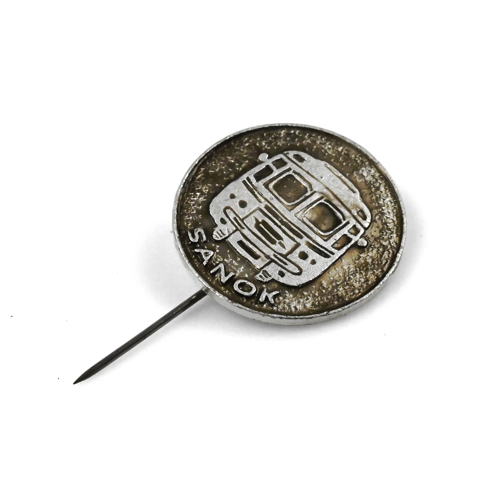 Sanok | 1.5 cm | Metal | Vintage Pin | Socrealism Industry image 1